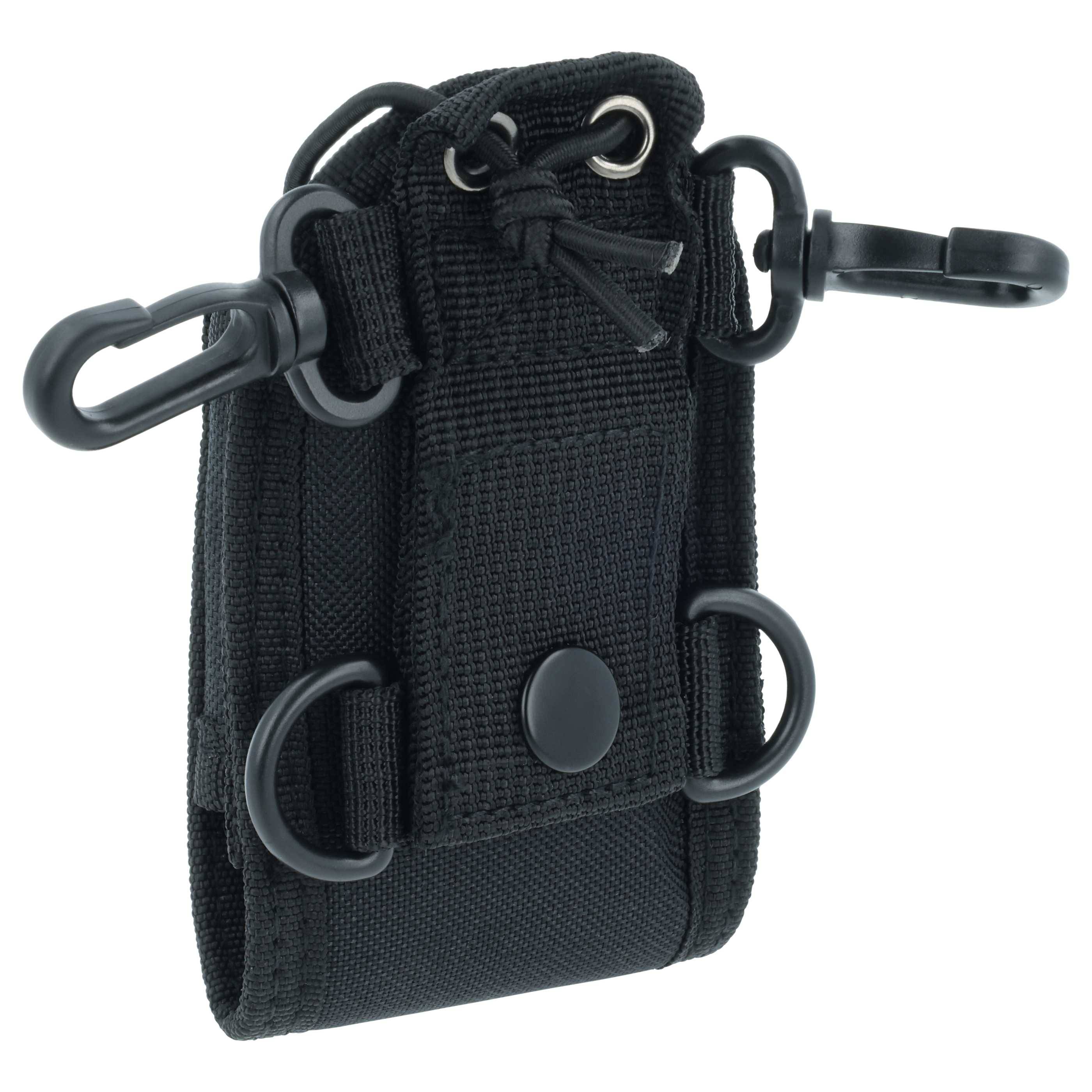 vhbw Tasche Typ MSC-20B für diverse Funkgeräte - 75 x 65 x 120 mm, Schwarz