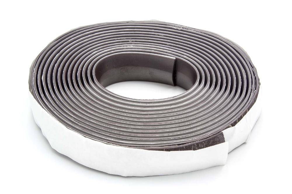 Aufgewickelte Rolle aus grauem Klebeband mit weißem Papierkern auf weißem Hintergrund.