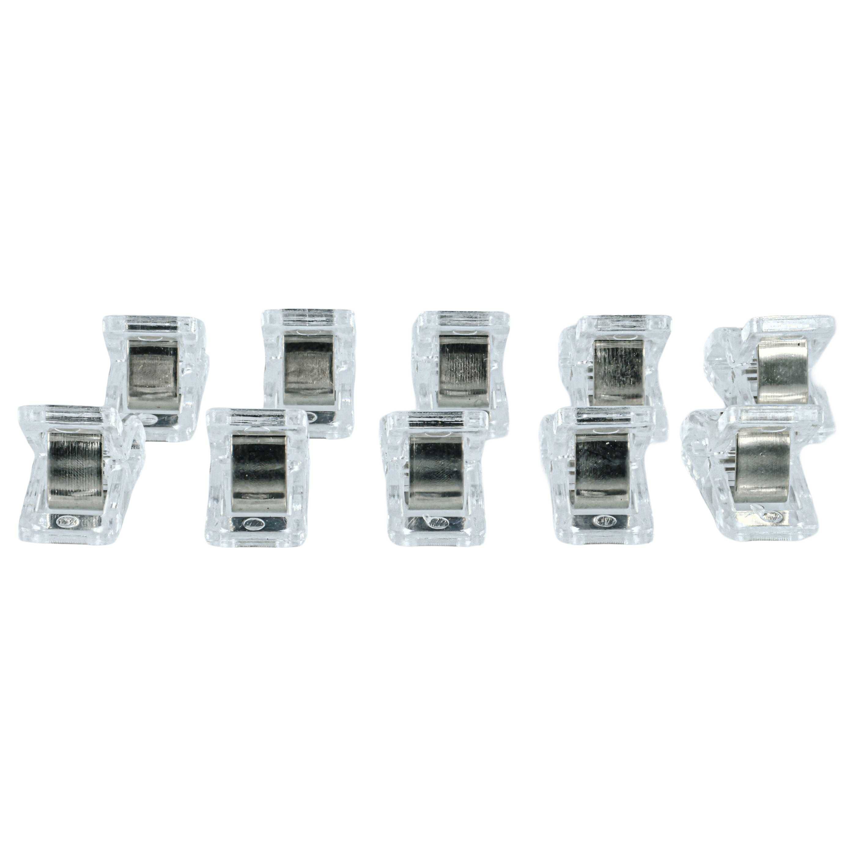 vhbw 20x Wonderclips - Mit Abstandsmarkierungen, Transparent