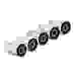 vhbw 5x Thermo-Folie Thermotransferband schwarz 110mm kompatibel mit Fax Drucker Zebra Xi140, Xi170, Xi220, Xi4, XiII, XiIII, XiIII plus, Z-Serie