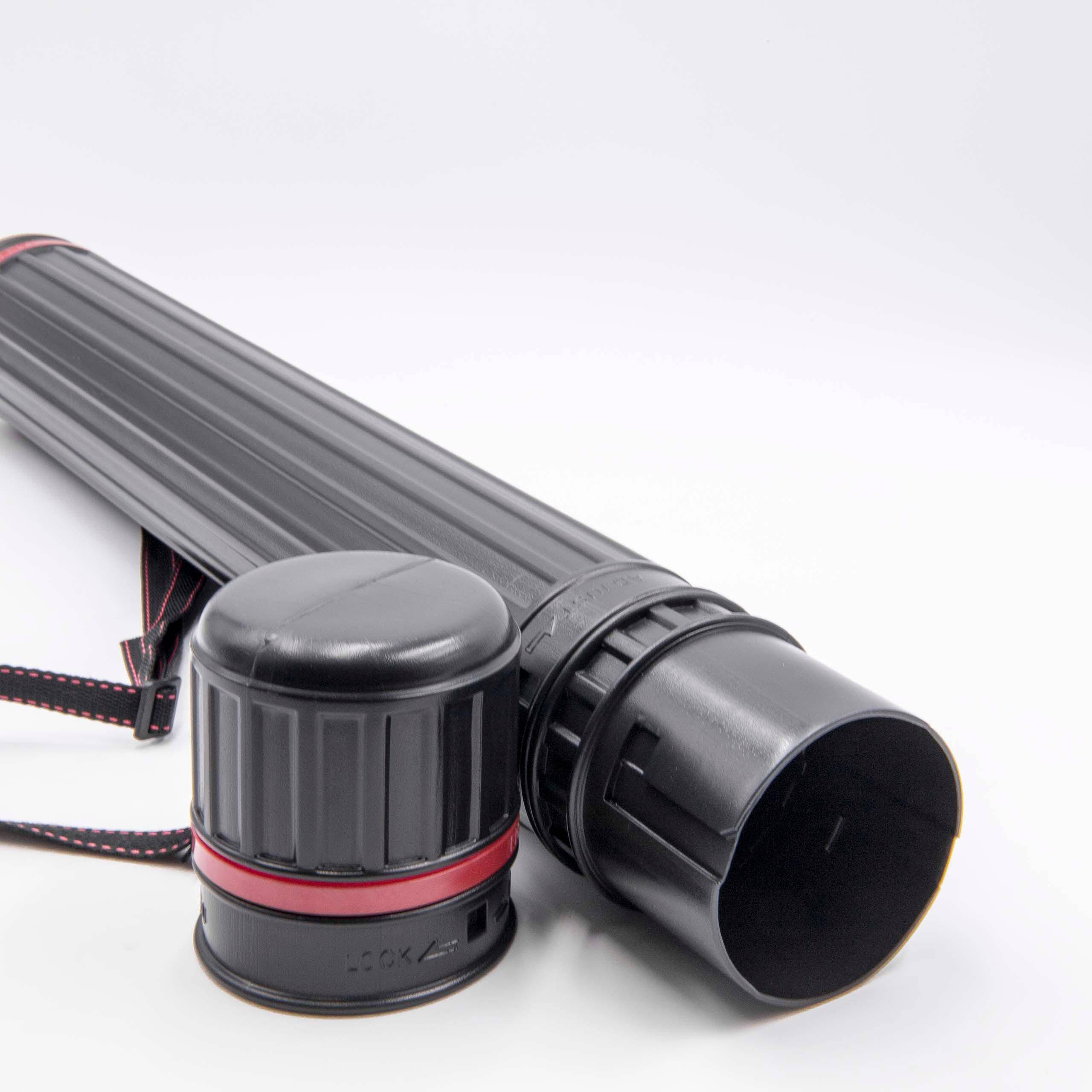 vhbw Transportrolle Köcher 65-110cm - Durchmesser: 8cm kompatibel mit Poster, Plakate, Karten, Pfeile, Zubehör, Drachen, Lenkdrachen