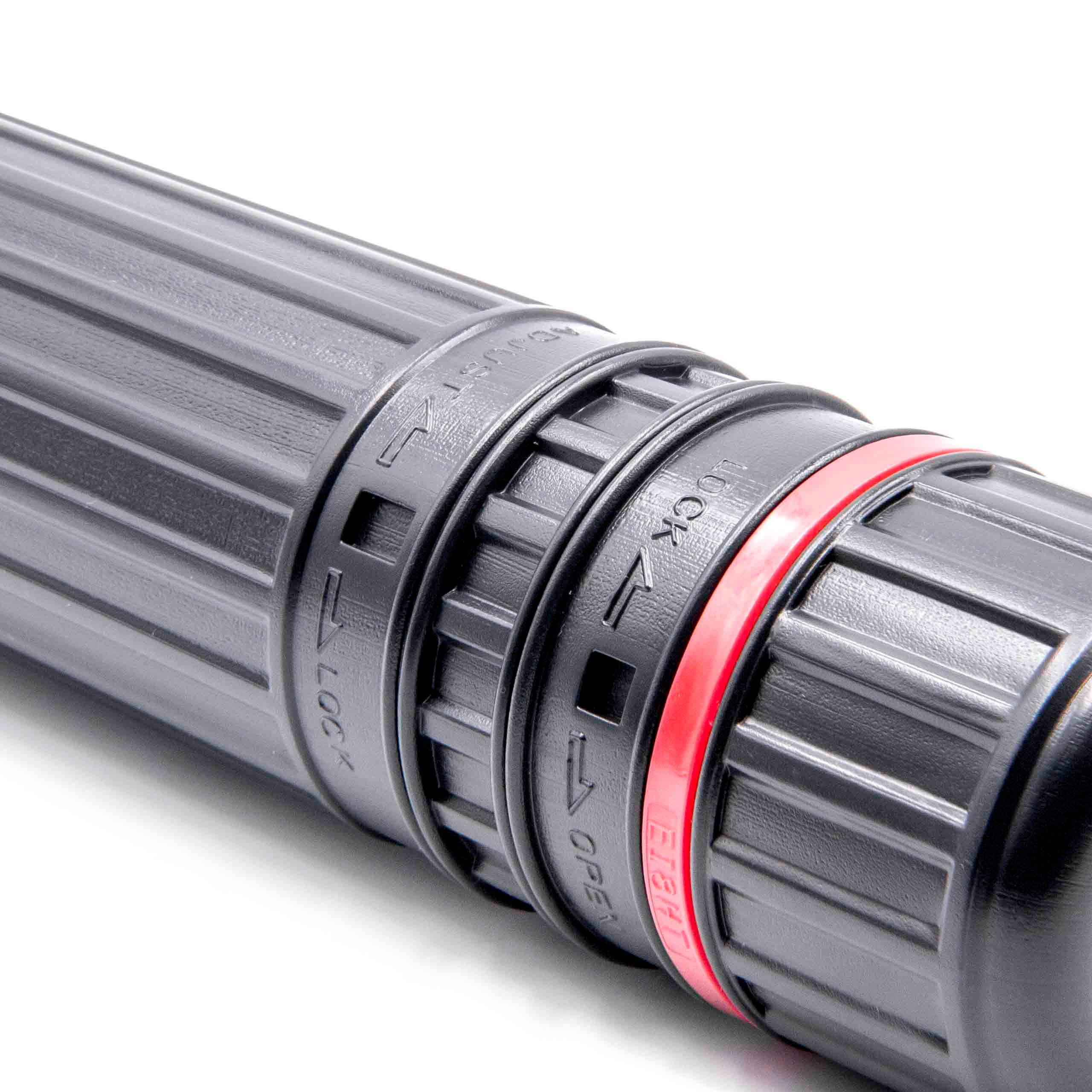 vhbw Transportrolle Köcher 65-110cm - Durchmesser: 8cm kompatibel mit Poster, Plakate, Karten, Pfeile, Zubehör, Drachen, Lenkdrachen