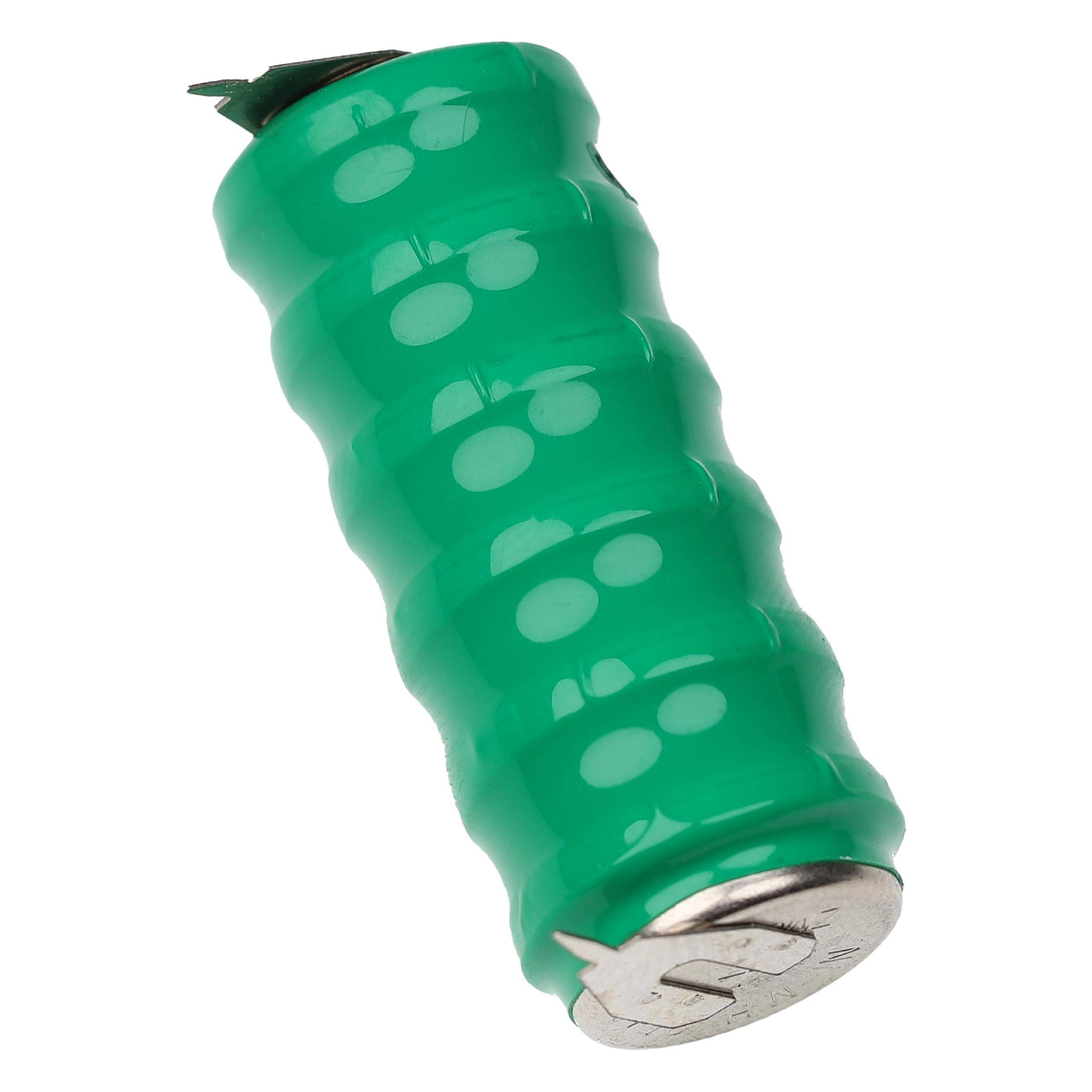 vhbw NiMH Ersatz Knopfzellen-Akku Typ V80H 2-Pins 80mAh 7,2V kompatibel mit Modellbau-Akkus, Solar-Leuchten uvm.