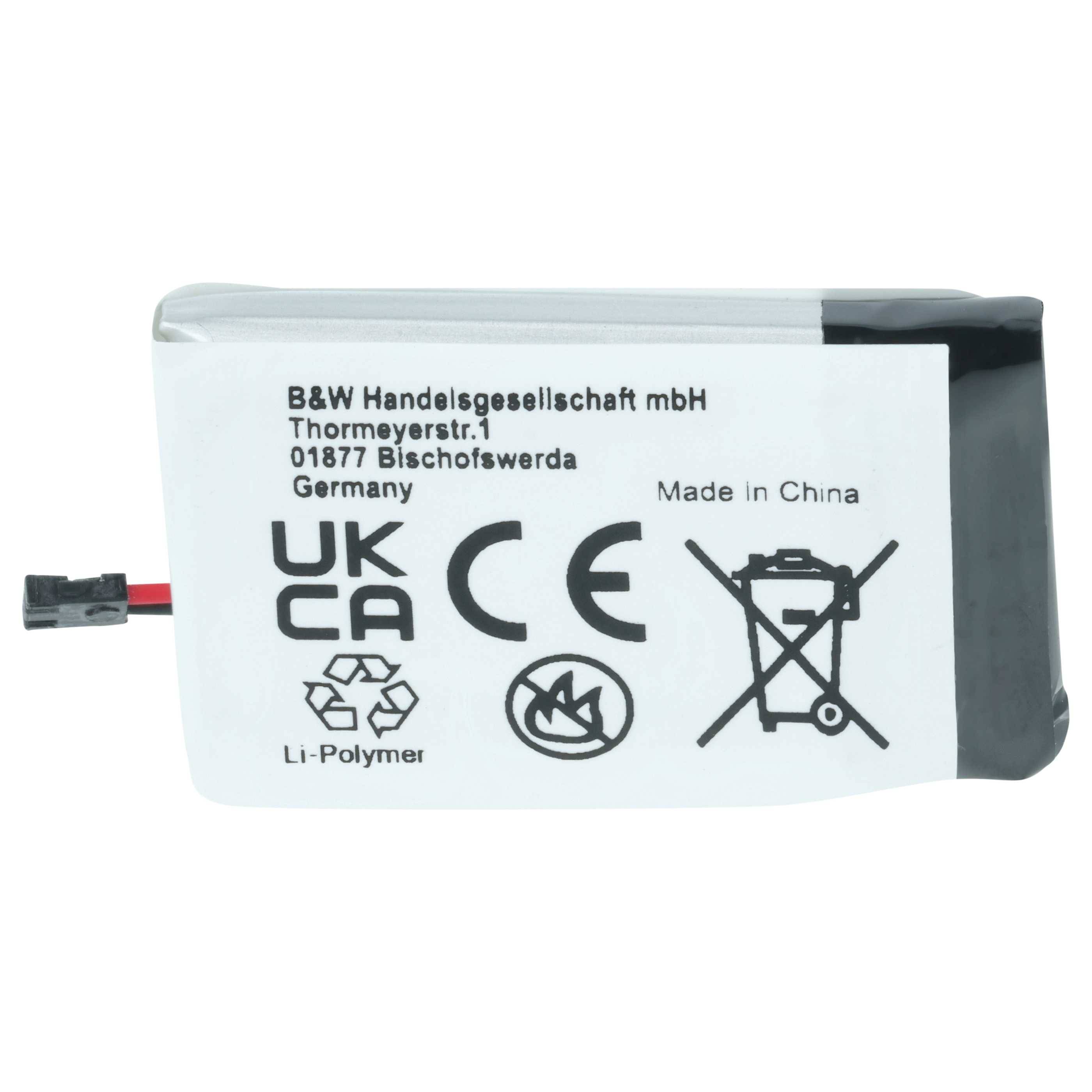 vhbw Akku Ersatz für Garmin 361-00076-00 | für Smartwatch Uhr Fitnessarmband (250 mAh, 3,7 V, Li-Polymer)