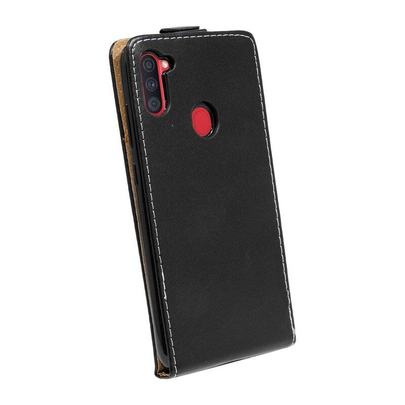 cofi1453® Flip Case für Samsung Galaxy M11 (M115F) Handy Tasche vertikal aufklappbar Schutzhülle Klapp Hülle Schwarz