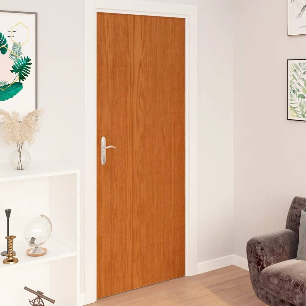 vidaXL Türfolien Selbstklebend 4 Stk. Helle Eiche 210x90 cm PVC