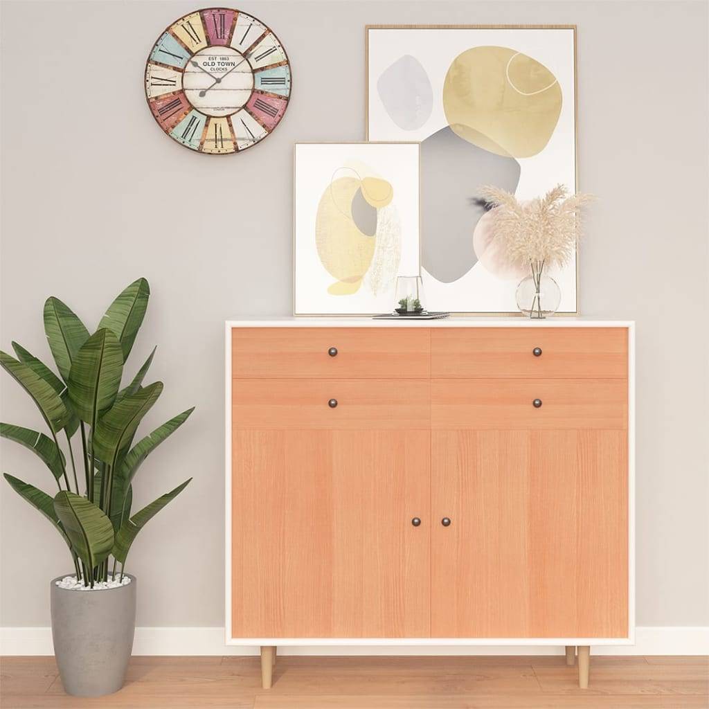 vidaXL Möbelfolien Selbstklebend 2 Stk. Japanische Eiche 500x90 cm PVC