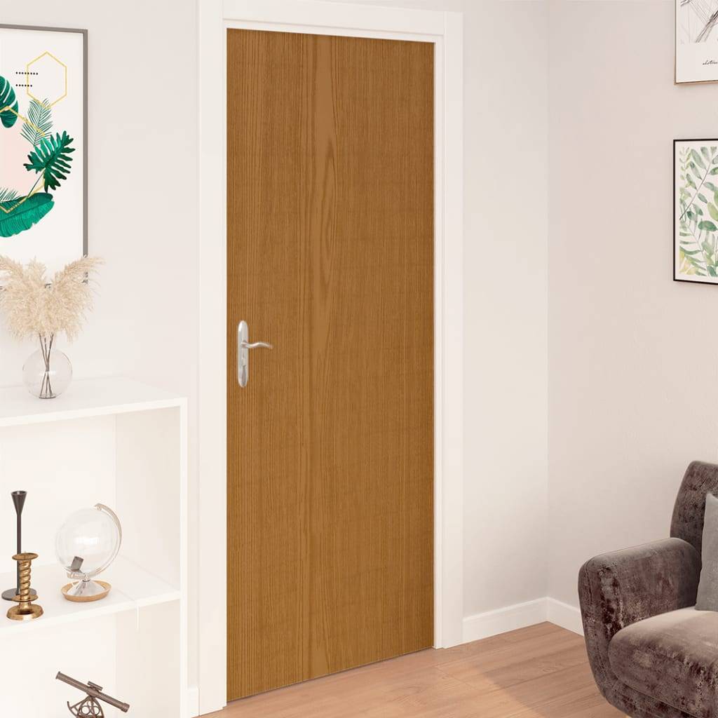vidaXL Selbstklebende Türfolien 2 Stk. Helle Eiche 210 x 90 cm PVC