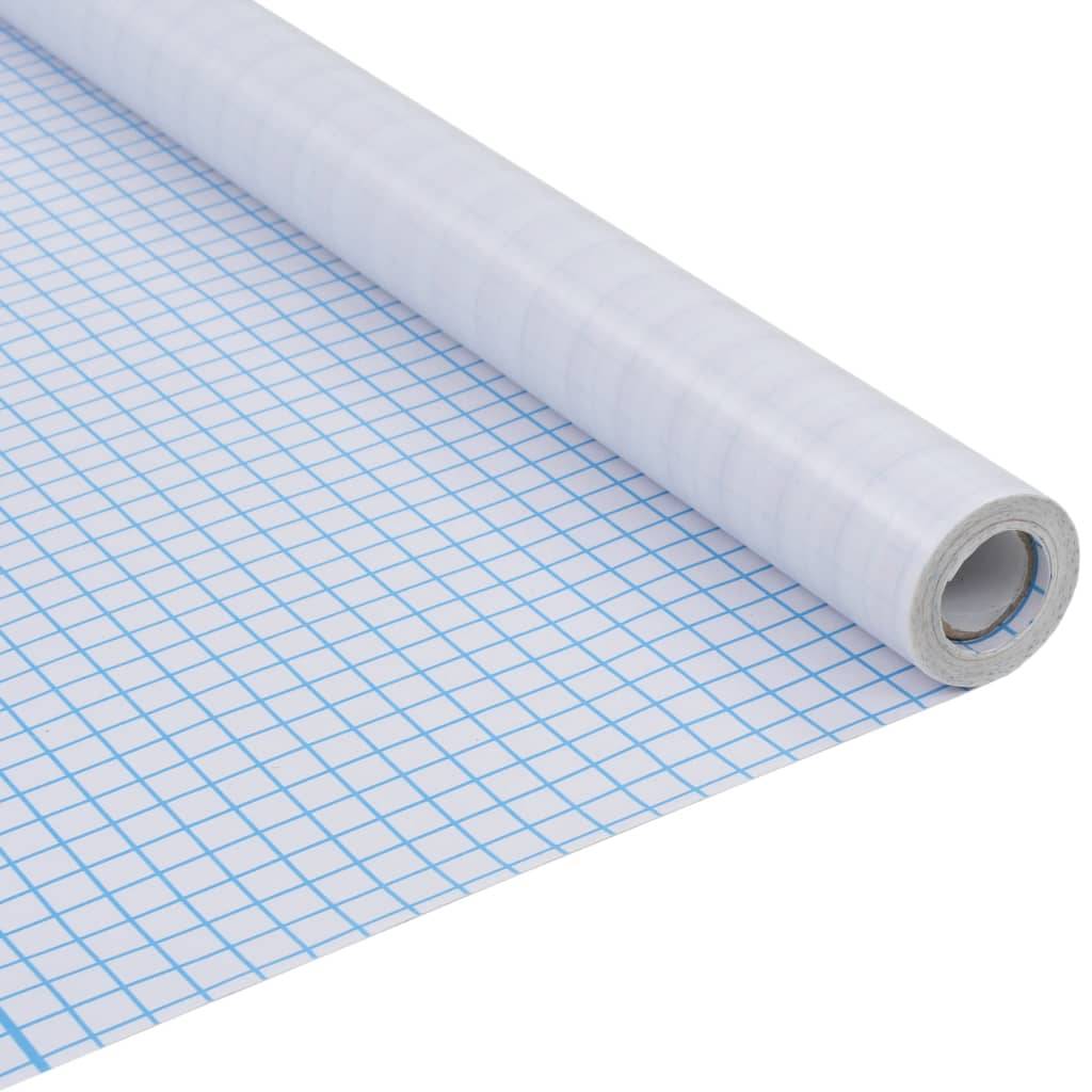 vidaXL Fensterfolie Matt Streifen-Design 0,9x50 m PVC