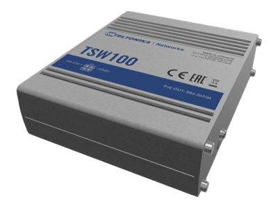 Teltonika TSW100 - Switch - unmanaged - 5 x 10/100/1000 (1 PoE)
