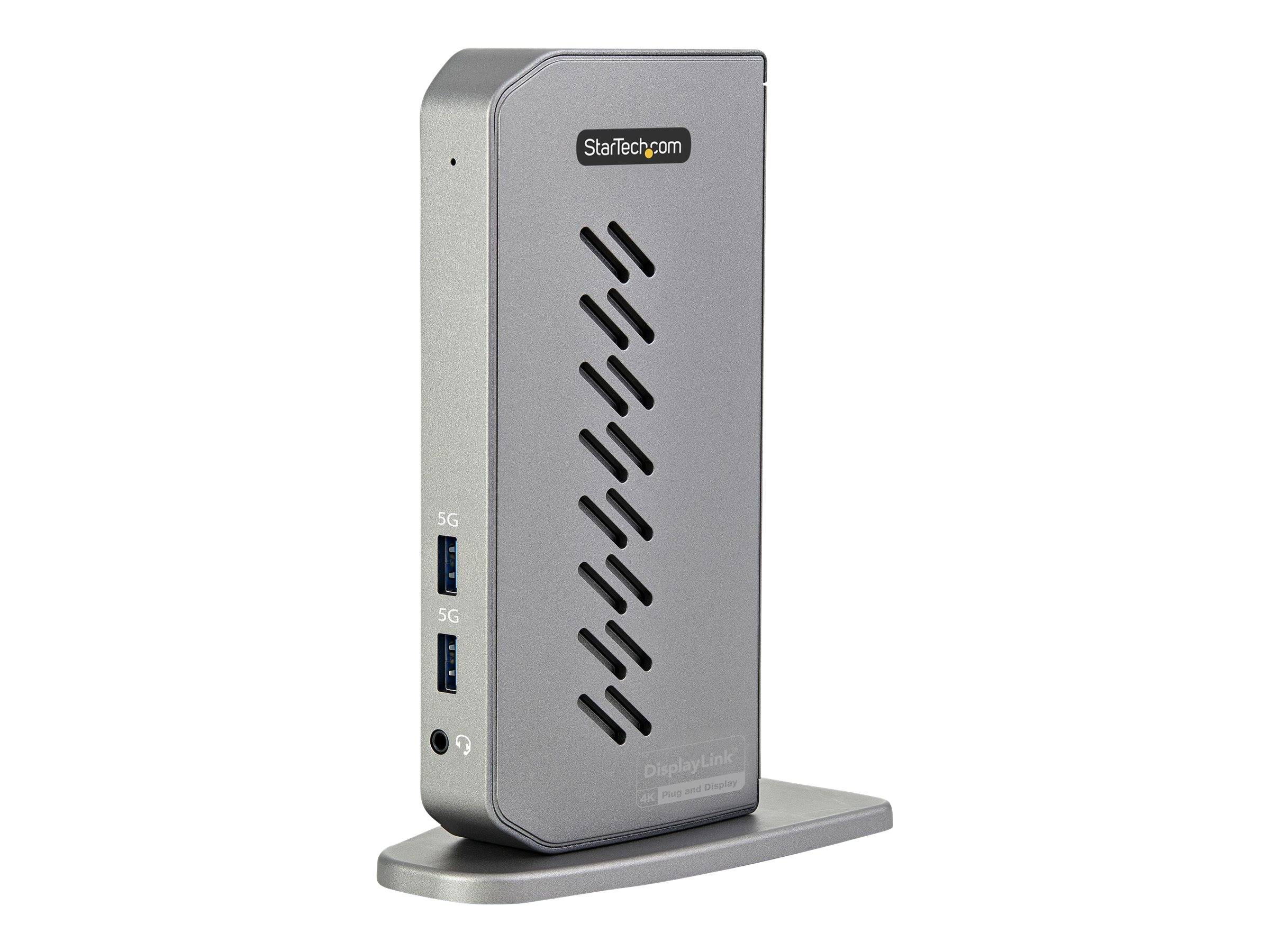 StarTech.com USB-C USB-A-Dock - Hybrid Universal USB 3.0 Dockingstation für USB-C- oder USB-A-Laptop - Dual-Monitor 4K 6