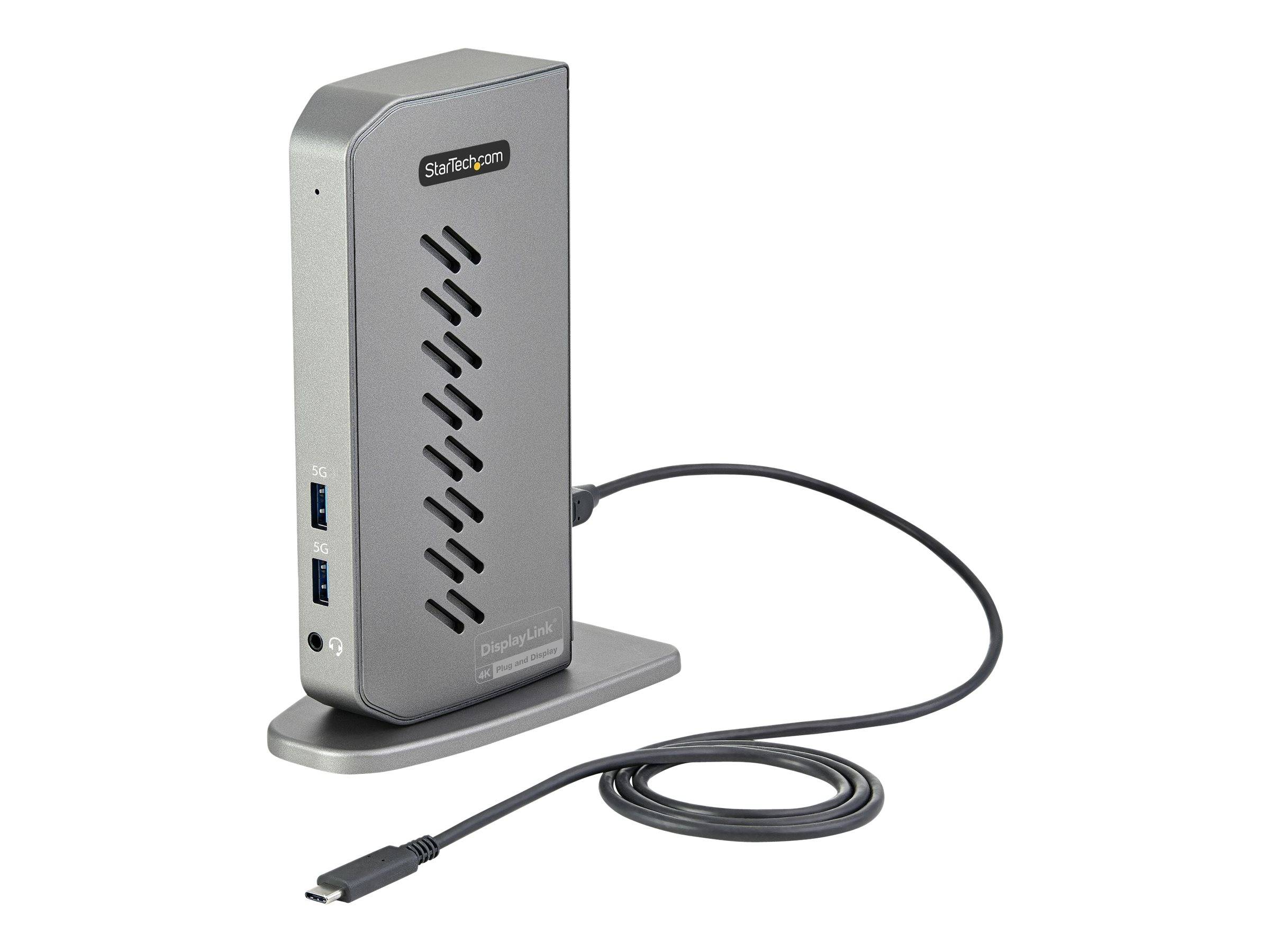 StarTech.com USB-C USB-A-Dock - Hybrid Universal USB 3.0 Dockingstation für USB-C- oder USB-A-Laptop - Dual-Monitor 4K 6