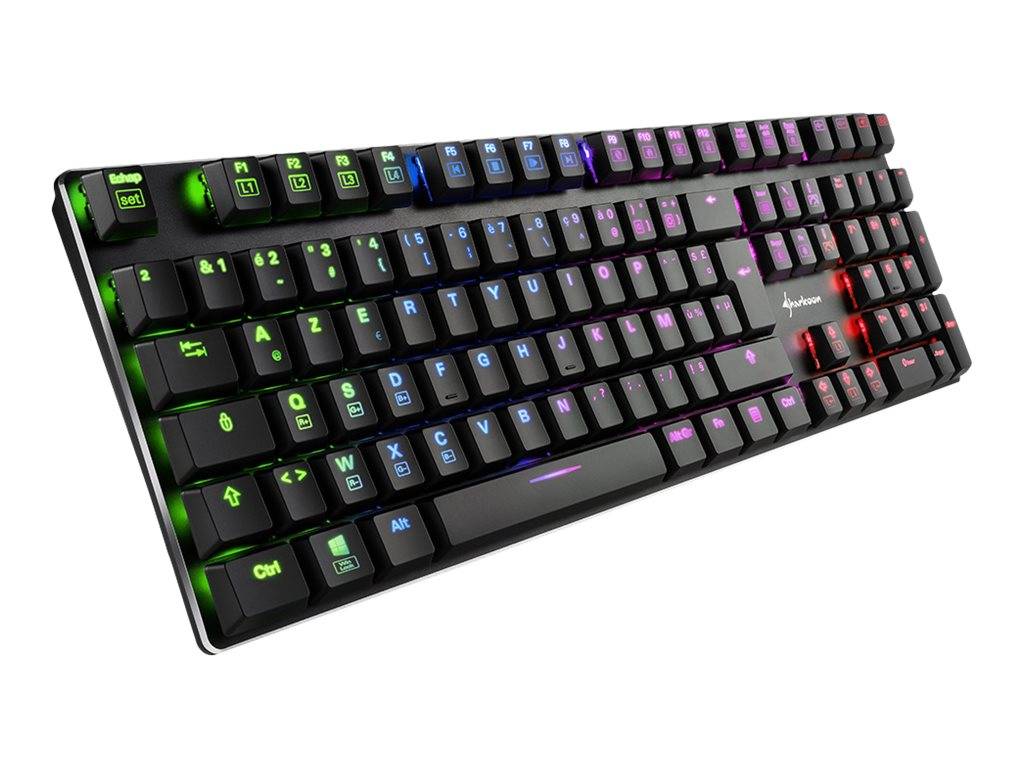 Sharkoon PureWriter RGB - Tastatur - Hintergrundbeleuchtung