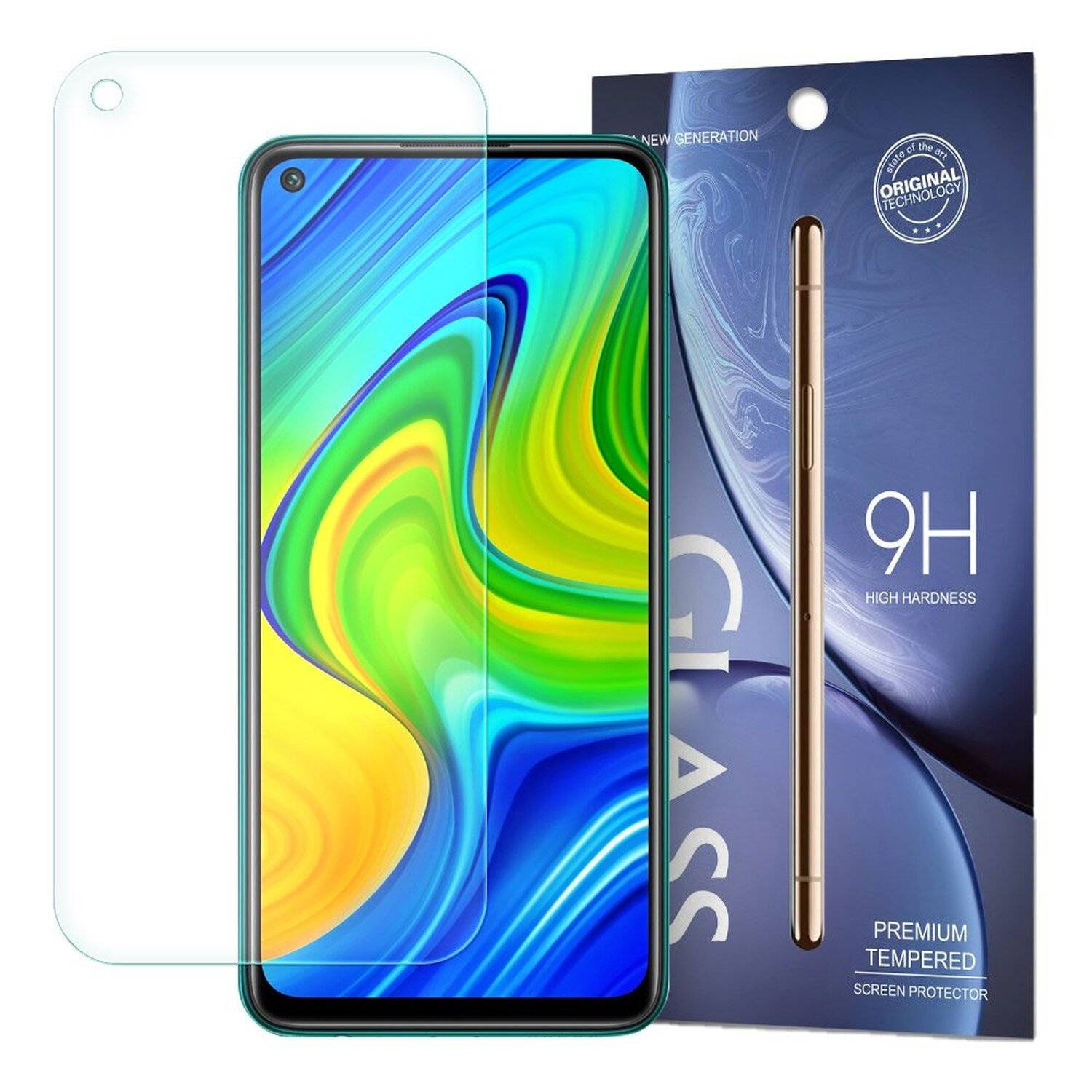 cofi1453 Schutzglas 9H kompatibel mit XIAOMI REDMI NOTE 9T 5G Displayschutzfolie Schutzfolie Passgenau Glas