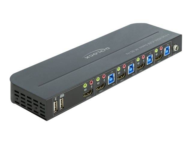 Delock - KVM-/Audio-Switch - 4 x KVM/Audio - 1 lokaler Benutzer