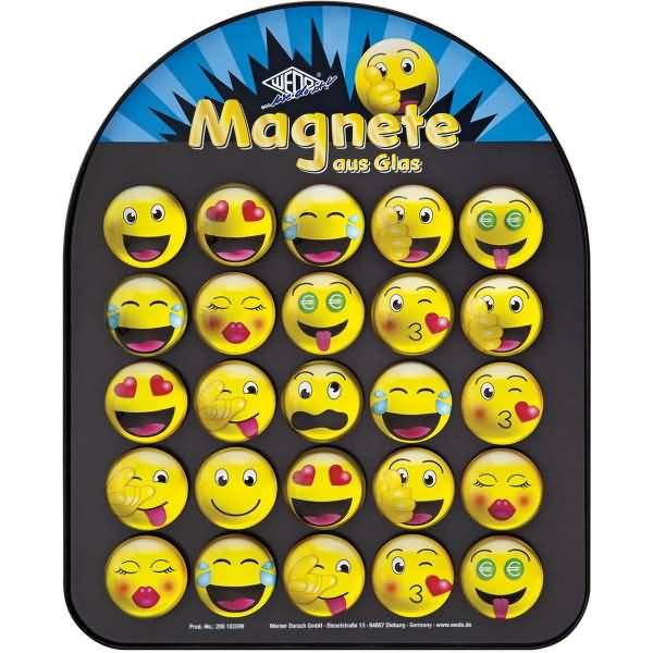 Magnete Glas 35mm farbig sortiert