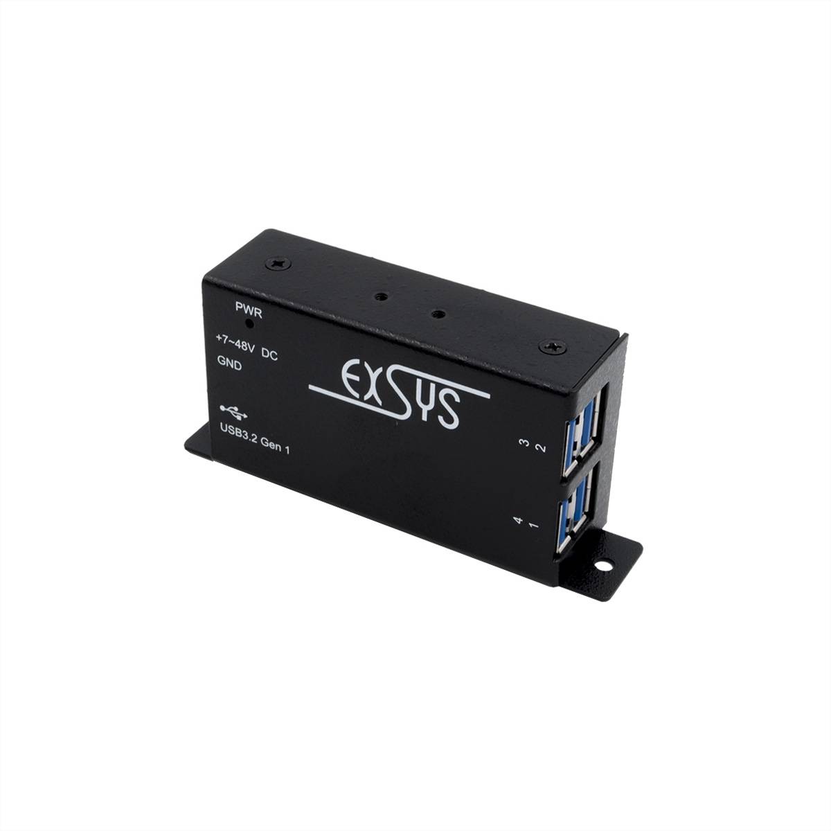 EXSYS EX-1181HMS 4 Port USB 3.2 Gen1 HUB mit15KV ESD Überspannungsschutz