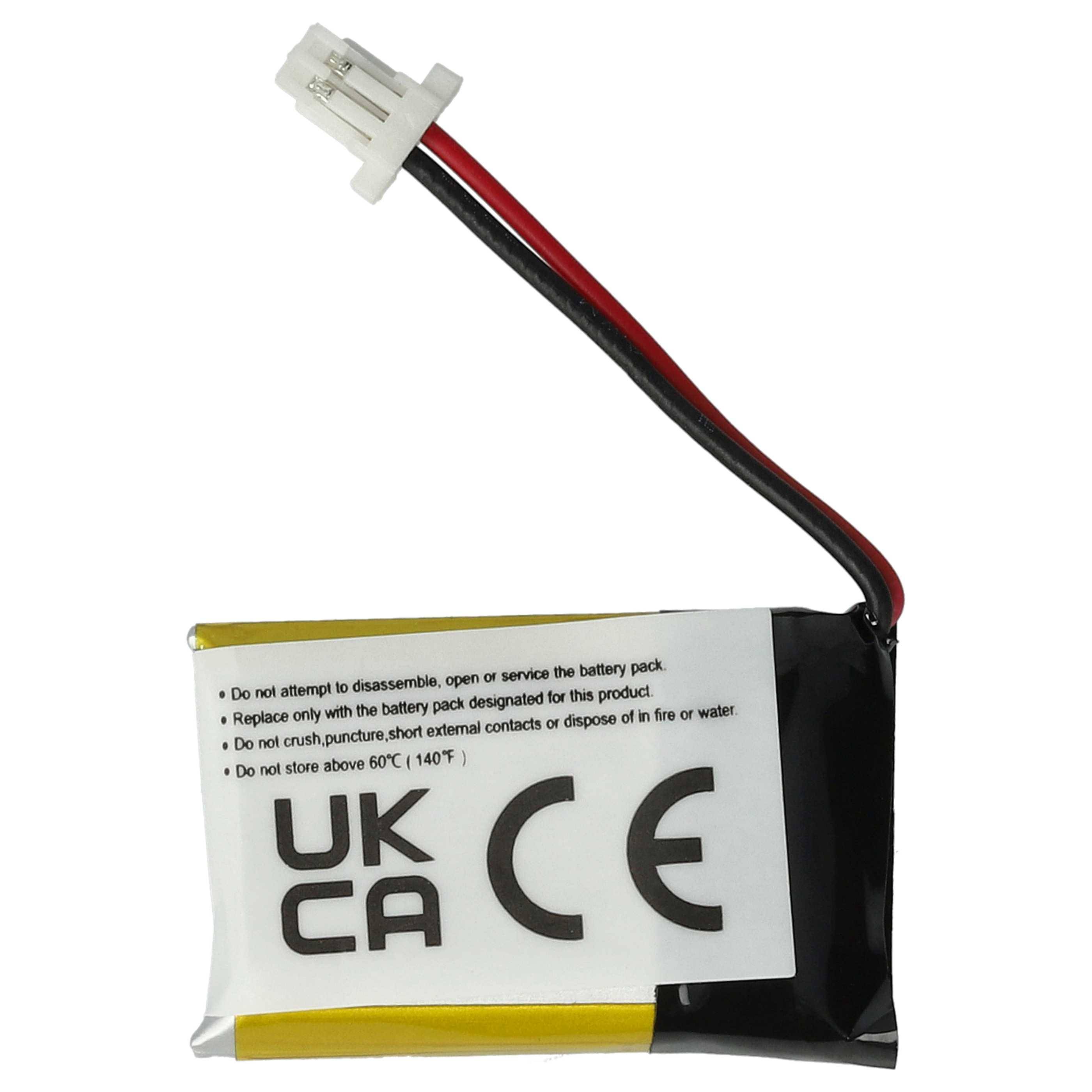 vhbw 5x Akku kompatibel mit Plantronics CS530, CS530A, CS540, CS540A Wireless Headset Kopfhörer (140 mAh, 3,7 V, Li-Polymer)