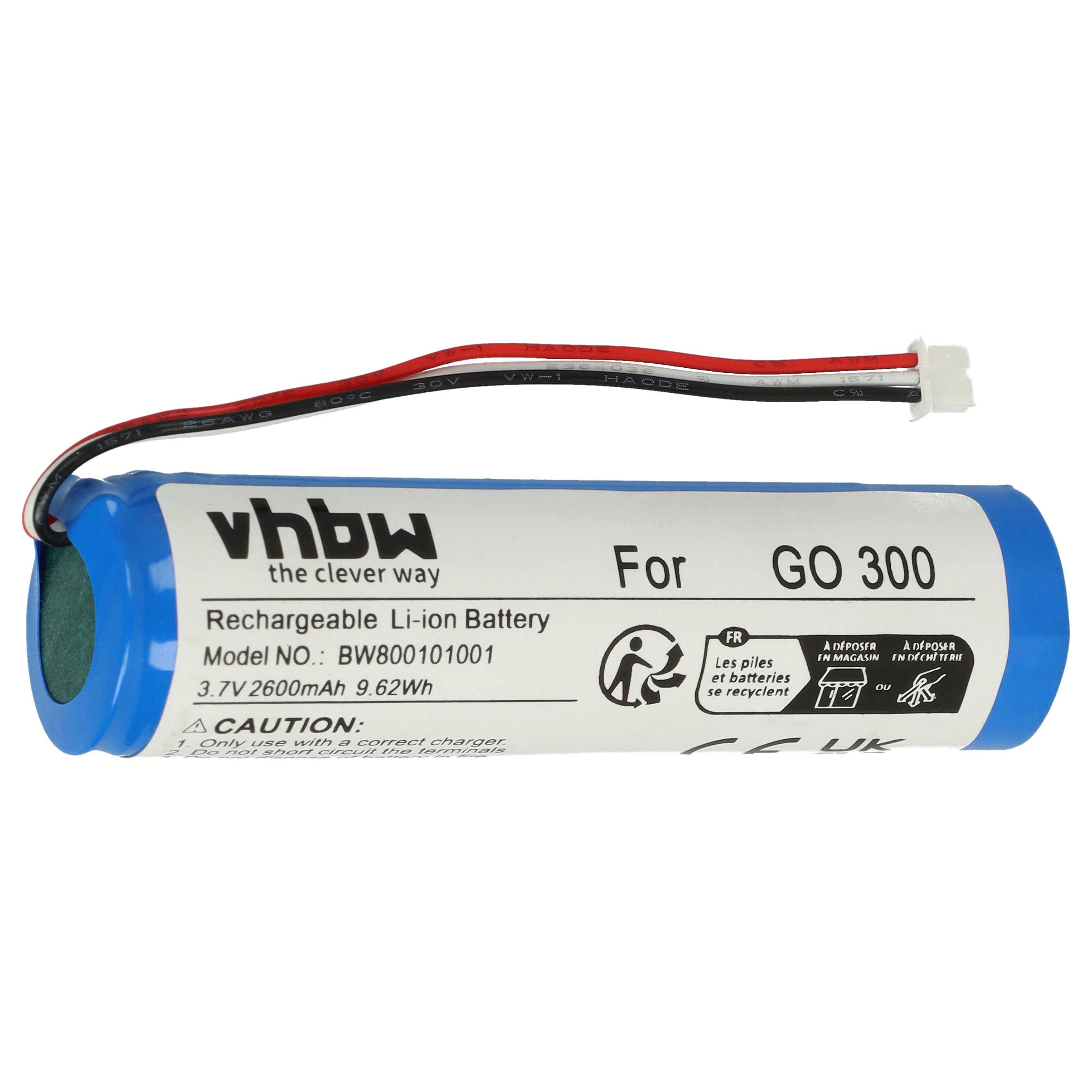 vhbw Akku kompatibel mit TomTom Rider GPS Navigation Navi (2600 mAh, 3,7 V, Li-Ion)