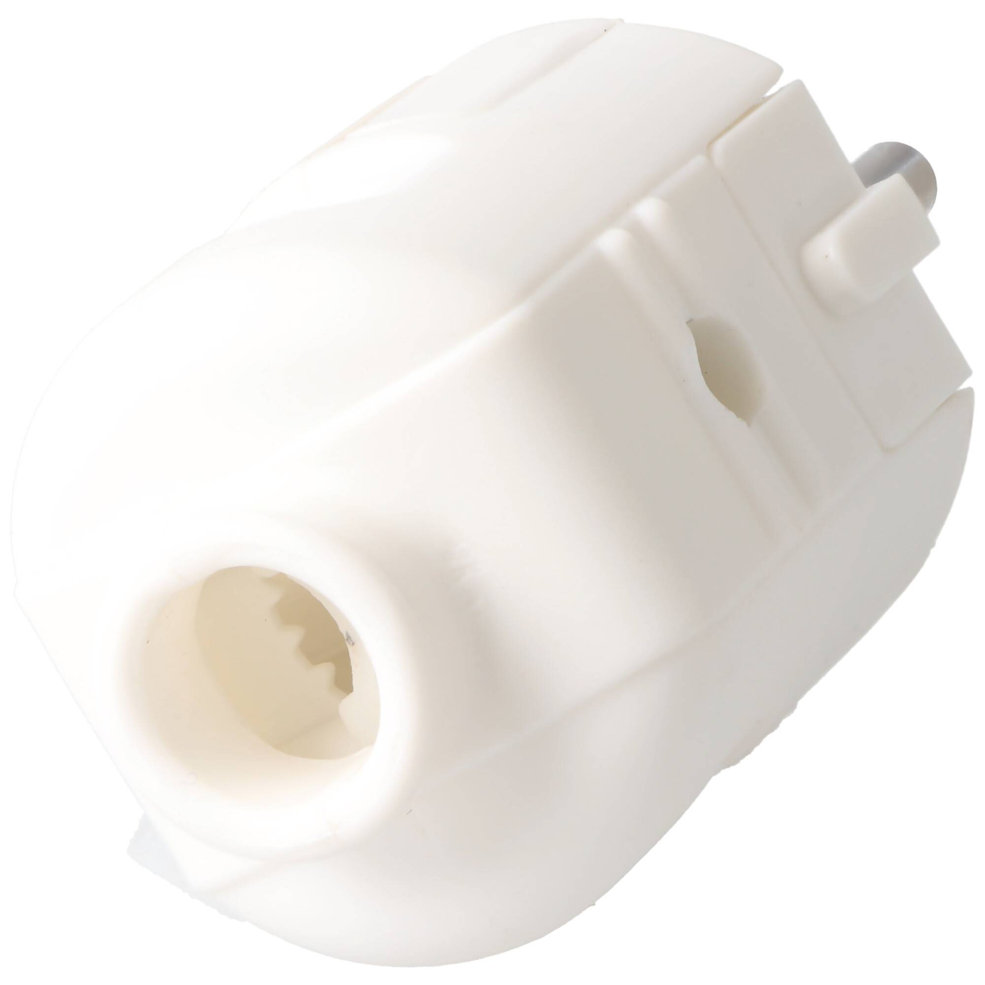 Schukostecker weiß, Schutzkontaktstecker weiss, Schuko-Stecker mit Zugentlastung IP44 16A 2,50V, mit doppeltem Schutzkon