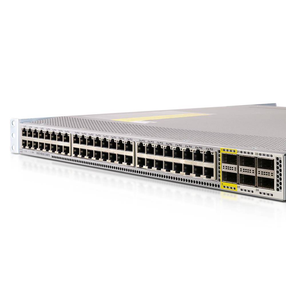 Cisco Nexus 2348TQ (Refurbished) Fabric Extender (FEX) 1HE, N2K-C2348TQ-10GE V01, 2x 400W, OHNE Rackschienen