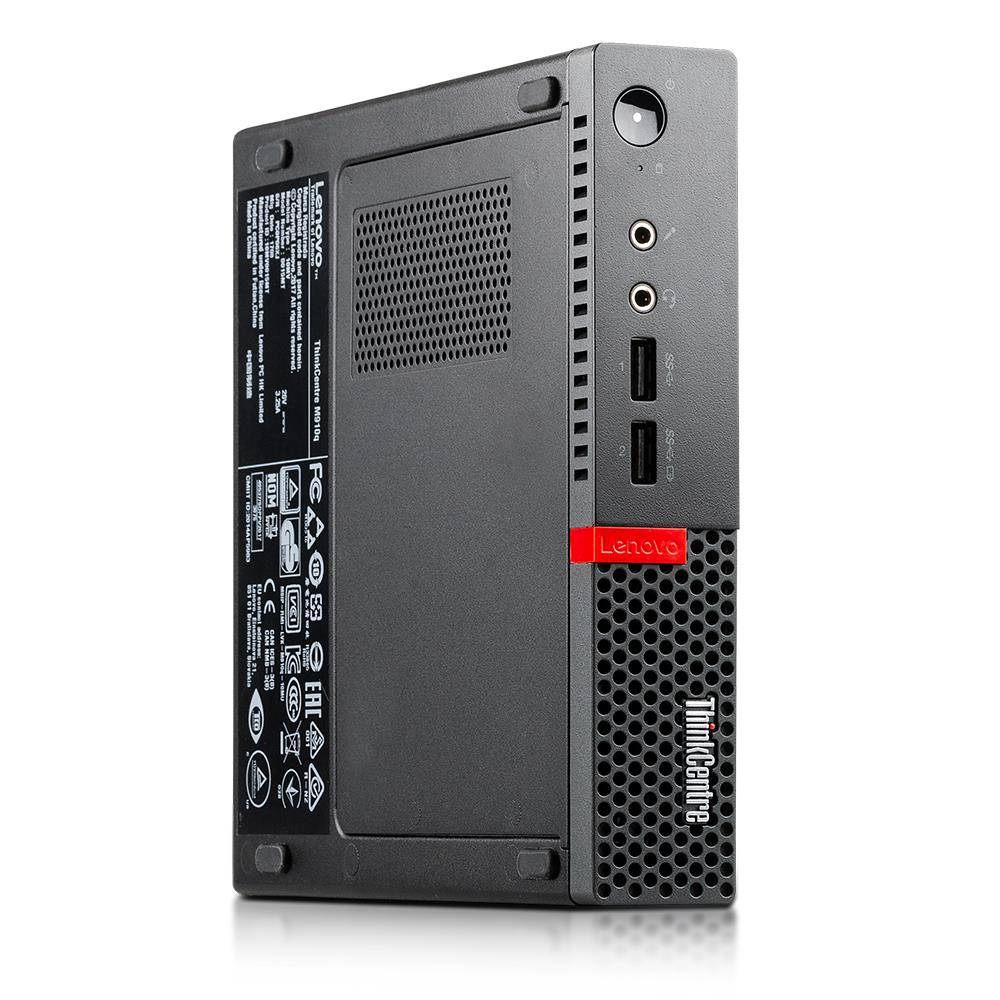 Lenovo ThinkCentre M910q (Refurbished) Tiny Mini PC (i5 6500T 2.5GHz, 8GB, 256GB SSD NVMe, HD Graphics 530) + Win 10