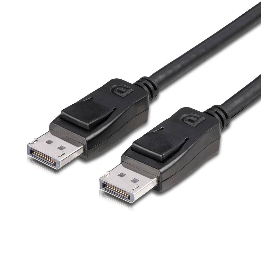Markenkabel DisplayPort-Kabel 1,8 m Schwarz gerader Stecker