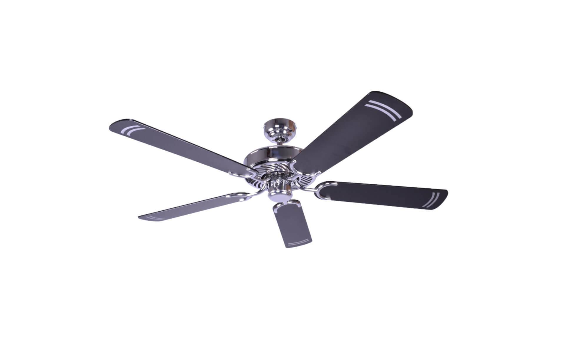 Deckenventilator Potkuri Stahl / Schwarz