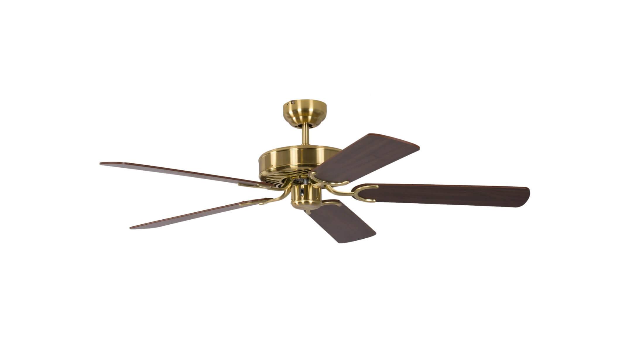 Deckenventilator Potkuri Messing seidenmatt 132 cm