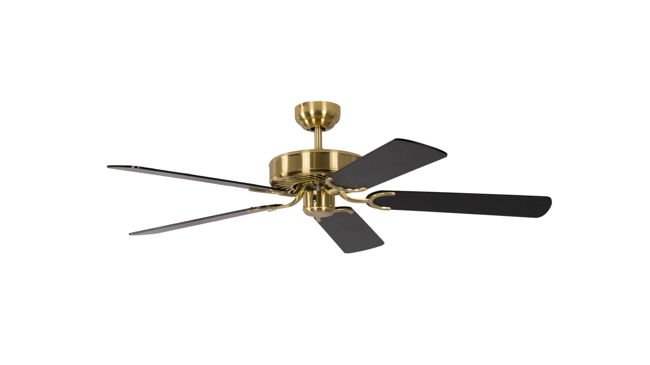 Deckenventilator Potkuri Messing seidenmatt 132 cm