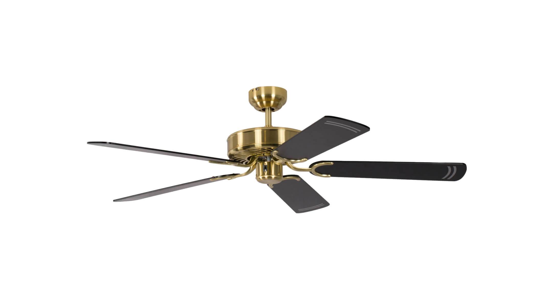 Deckenventilator Potkuri Messing seidenmatt 132 cm