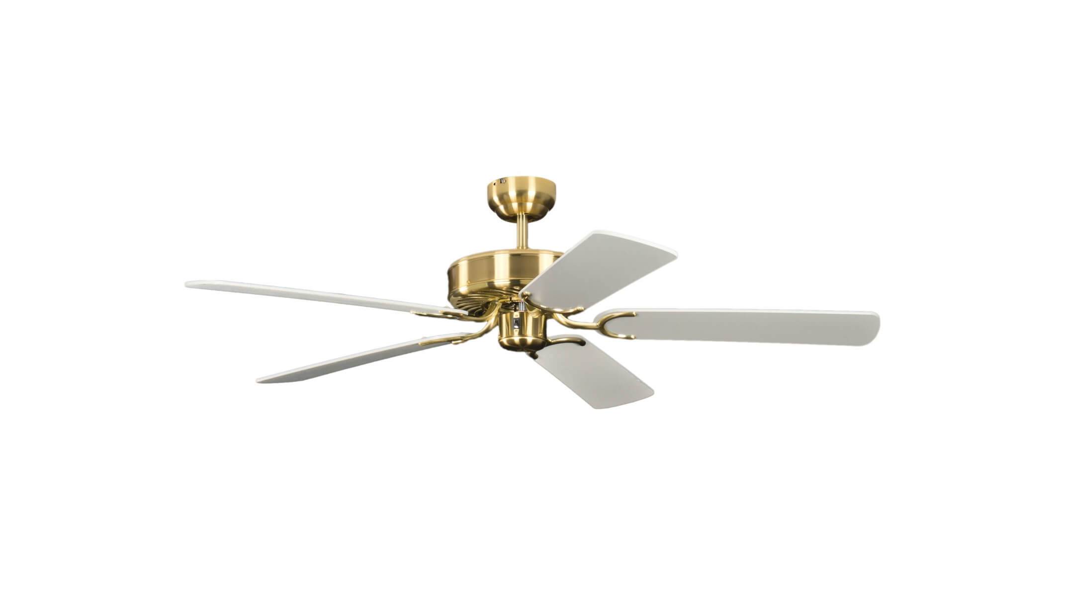 Deckenventilator Potkuri Messing seidenmatt 132 cm