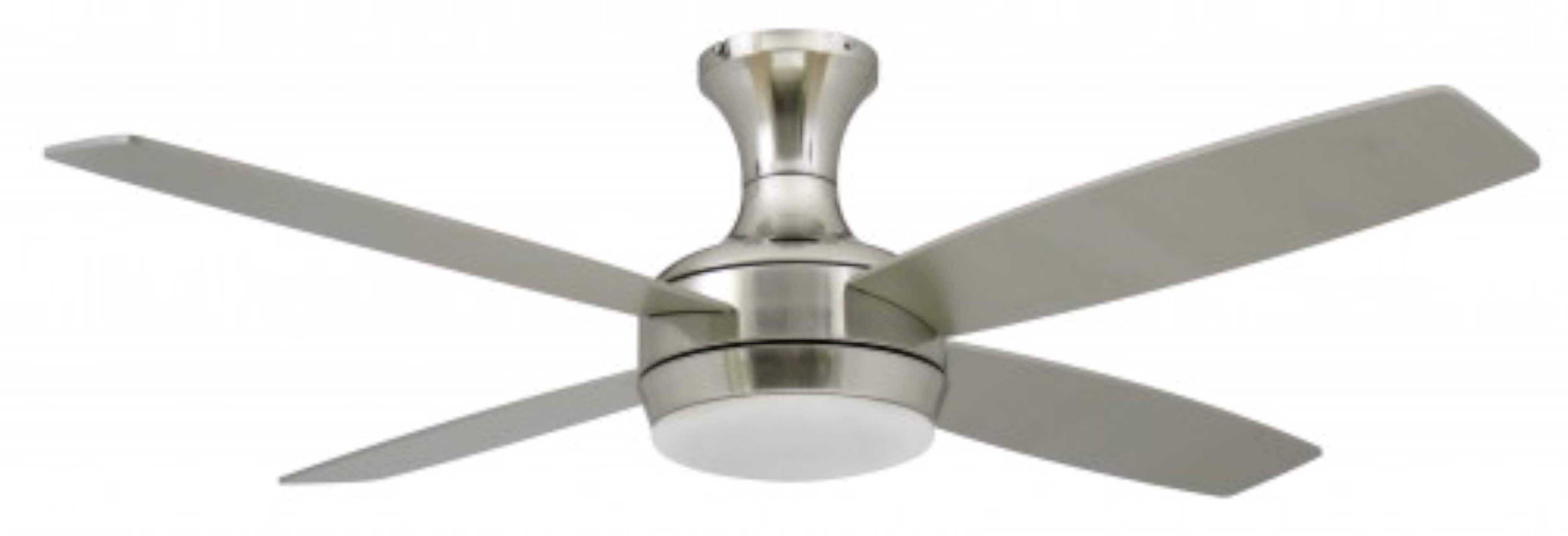 Deckenventilator Saturn Nickel mit Licht & Fernbedienung