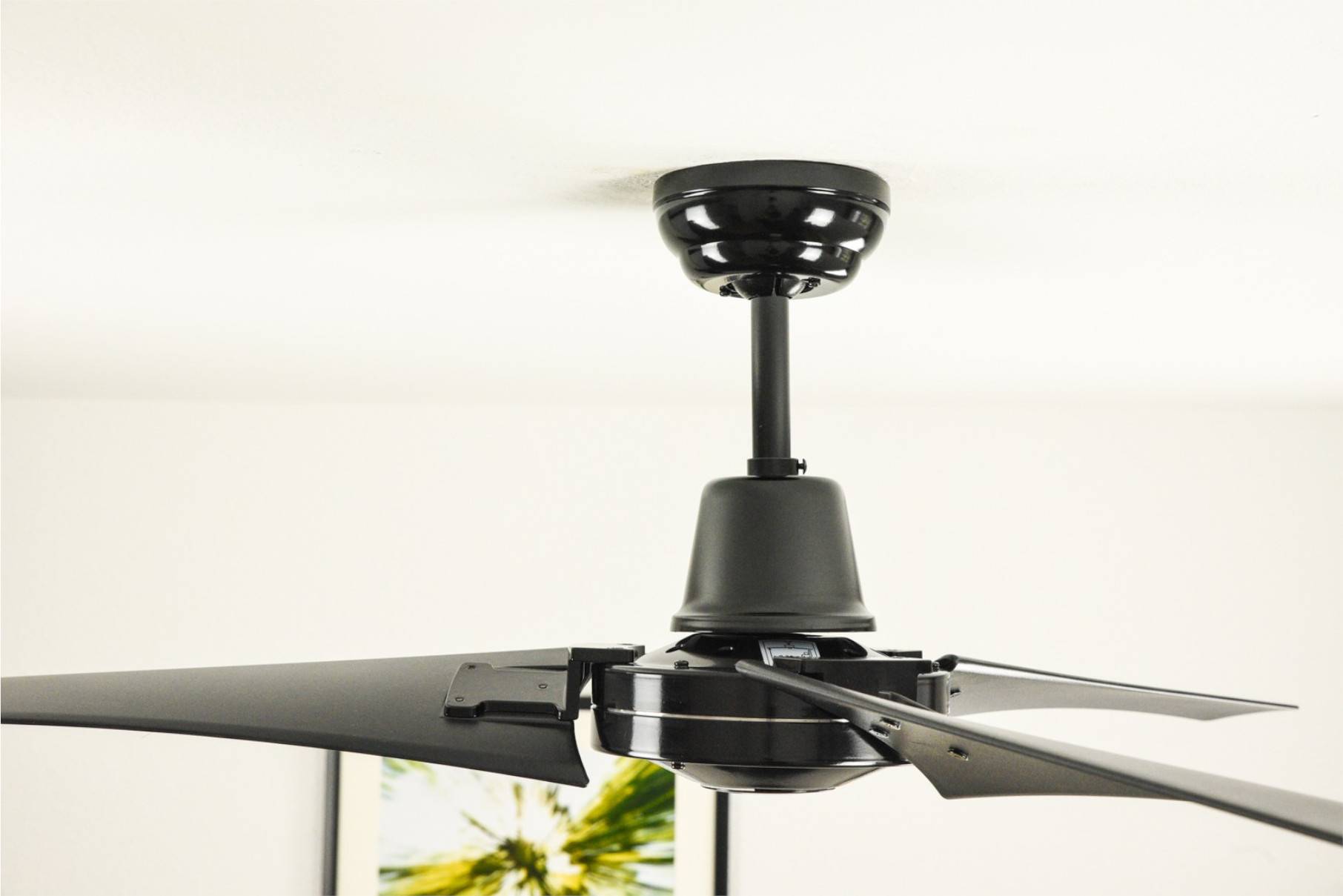 Industrie Deckenventilator Vourdries Schwarz