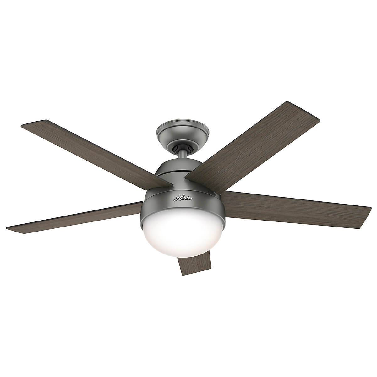 Deckenventilator Stile Silber mit Licht & Fernbedienung