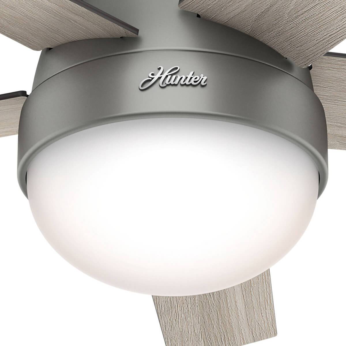 Deckenventilator Stile Silber mit Licht & Fernbedienung