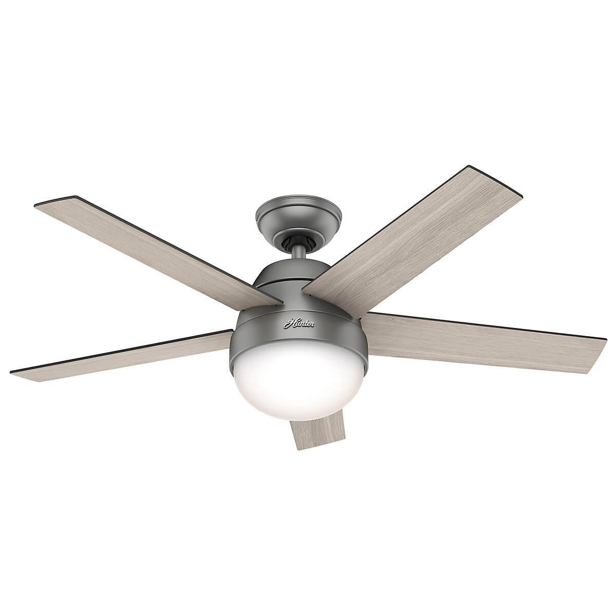 Deckenventilator Stile Silber mit Licht & Fernbedienung