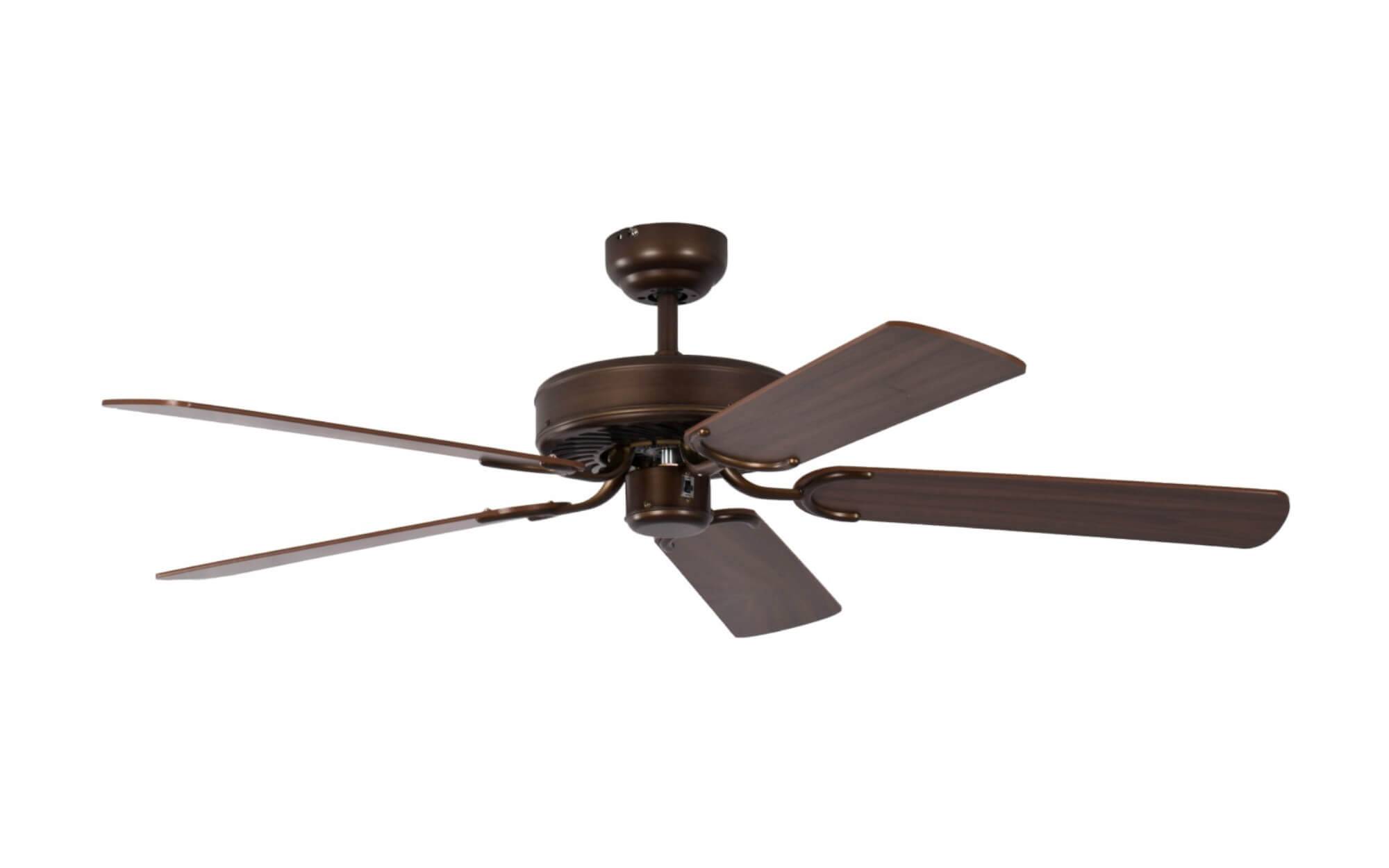 Deckenventilator Potkuri gealterte Bronze 132 cm
