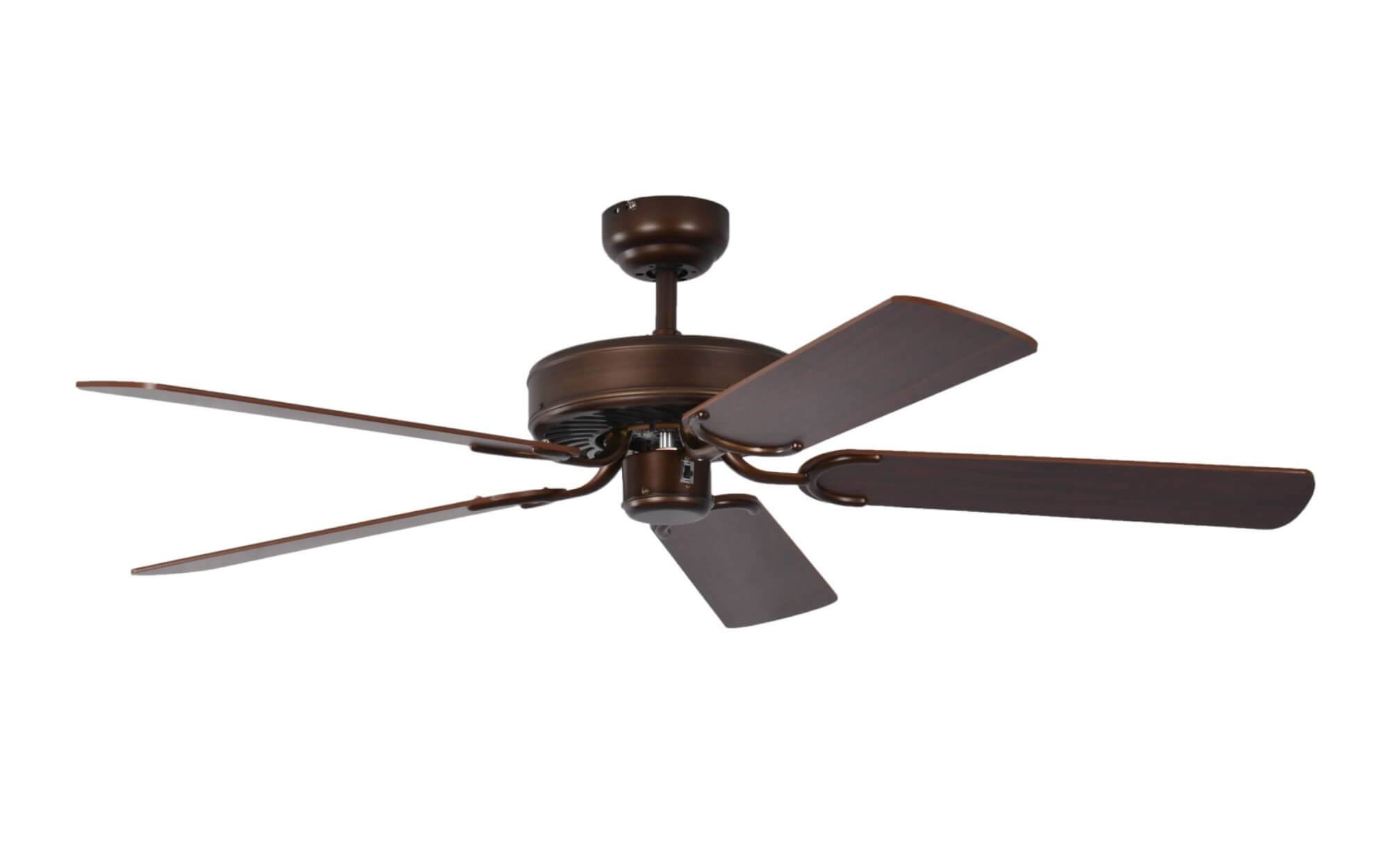 Deckenventilator Potkuri gealterte Bronze 132 cm