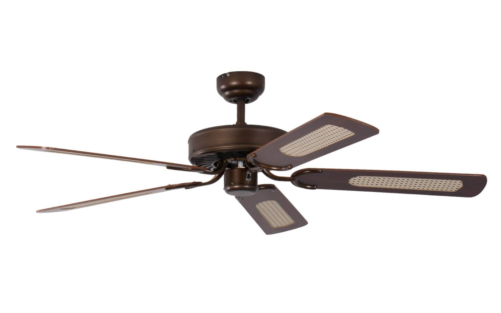 Deckenventilator Potkuri gealterte Bronze 132 cm