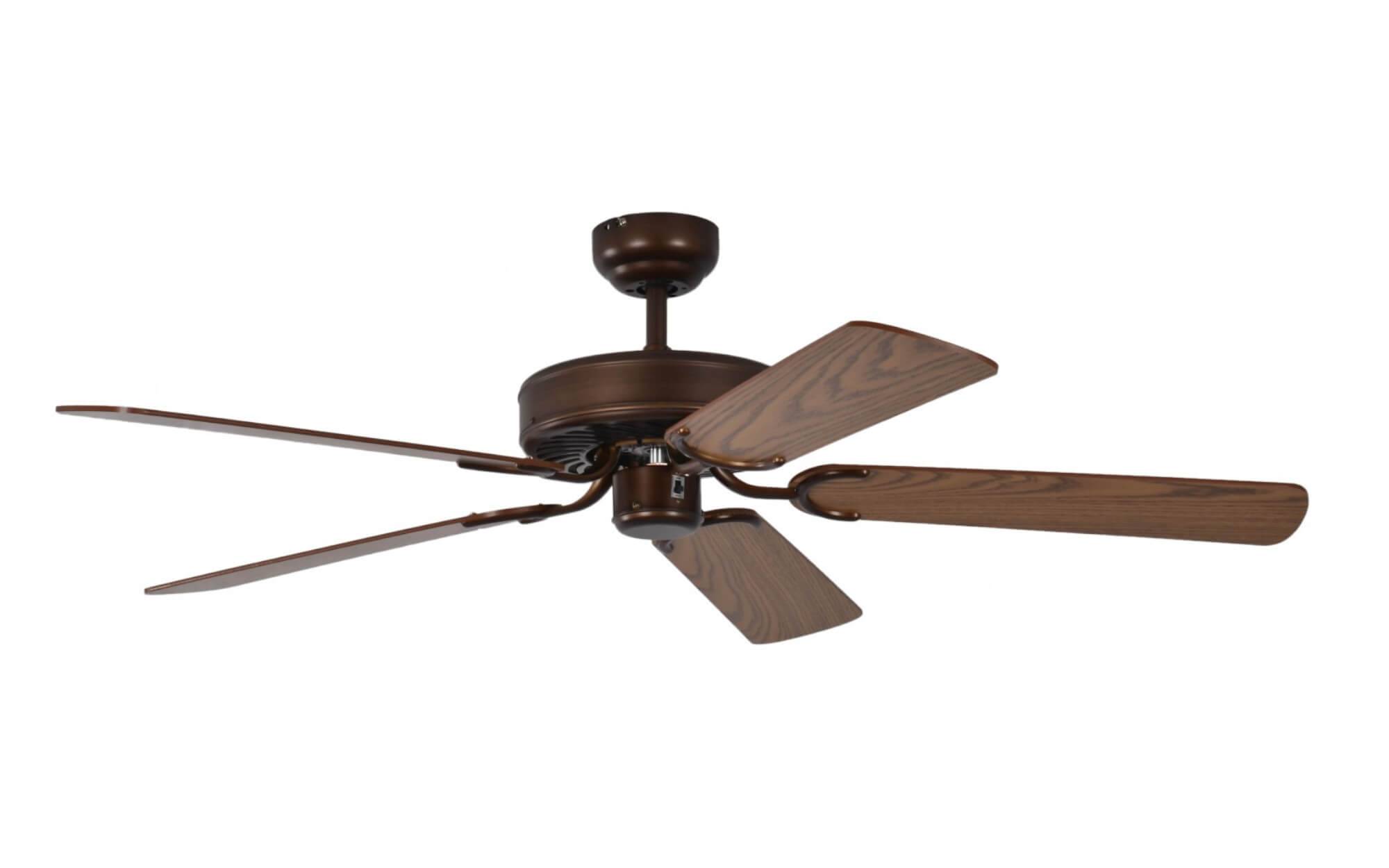 Deckenventilator Potkuri gealterte Bronze 132 cm