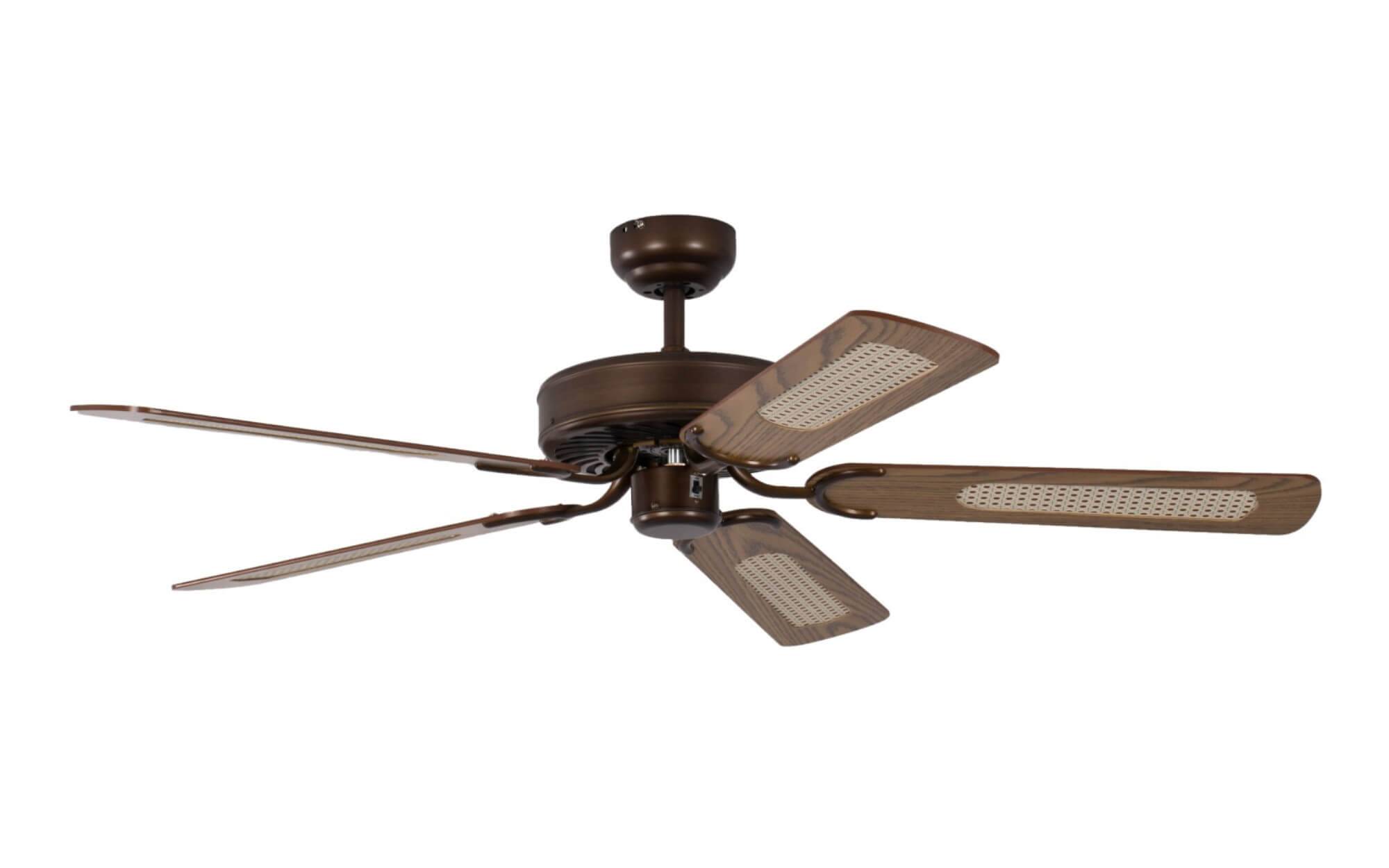 Deckenventilator Potkuri gealterte Bronze 132 cm