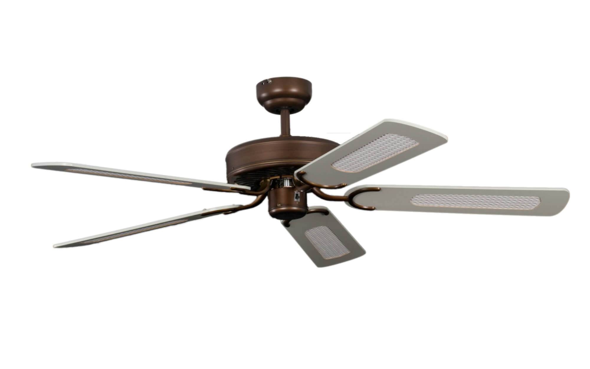 Deckenventilator Potkuri gealterte Bronze 132 cm