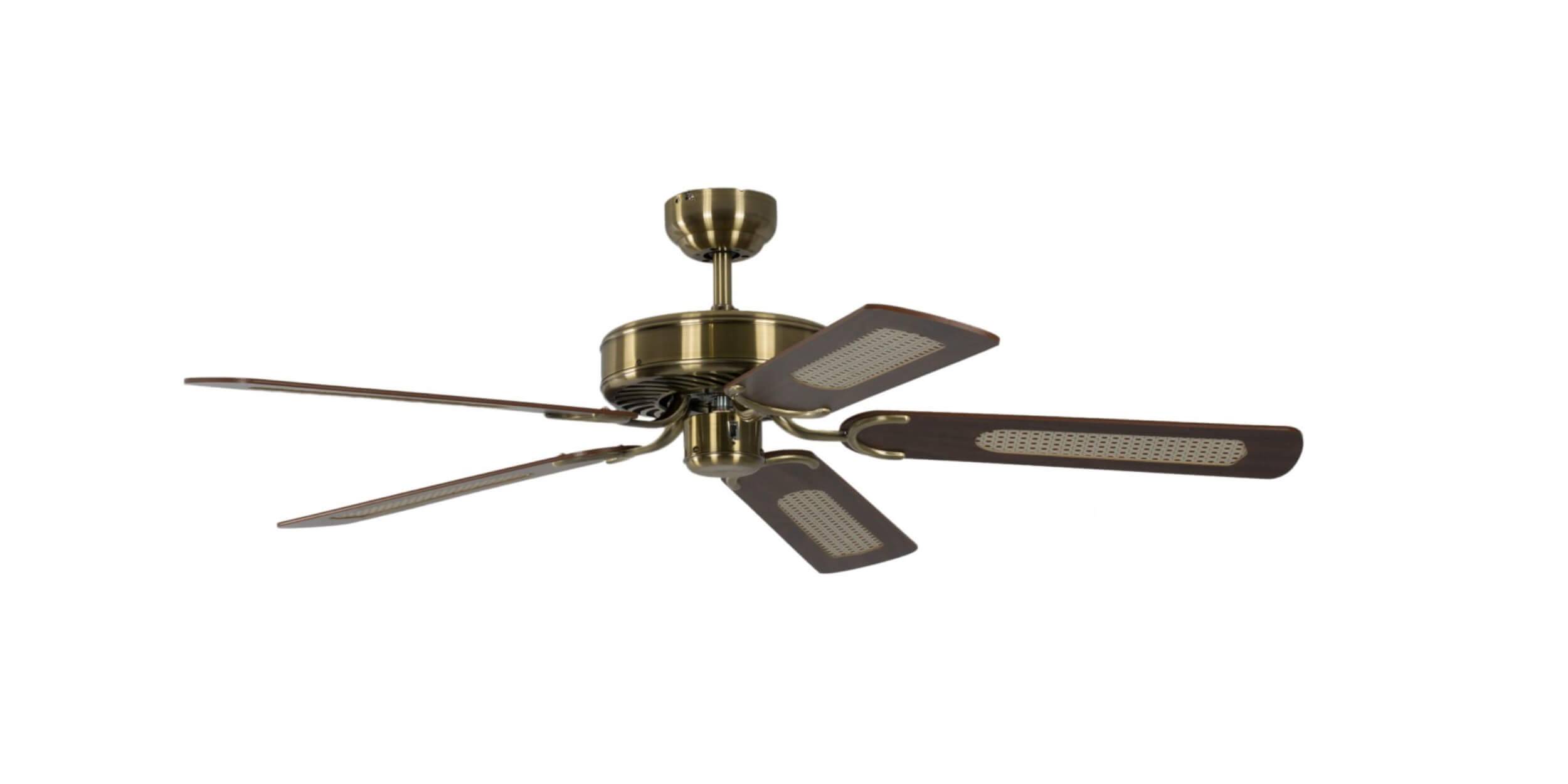 Deckenventilator Potkuri Messing Antik 132 cm