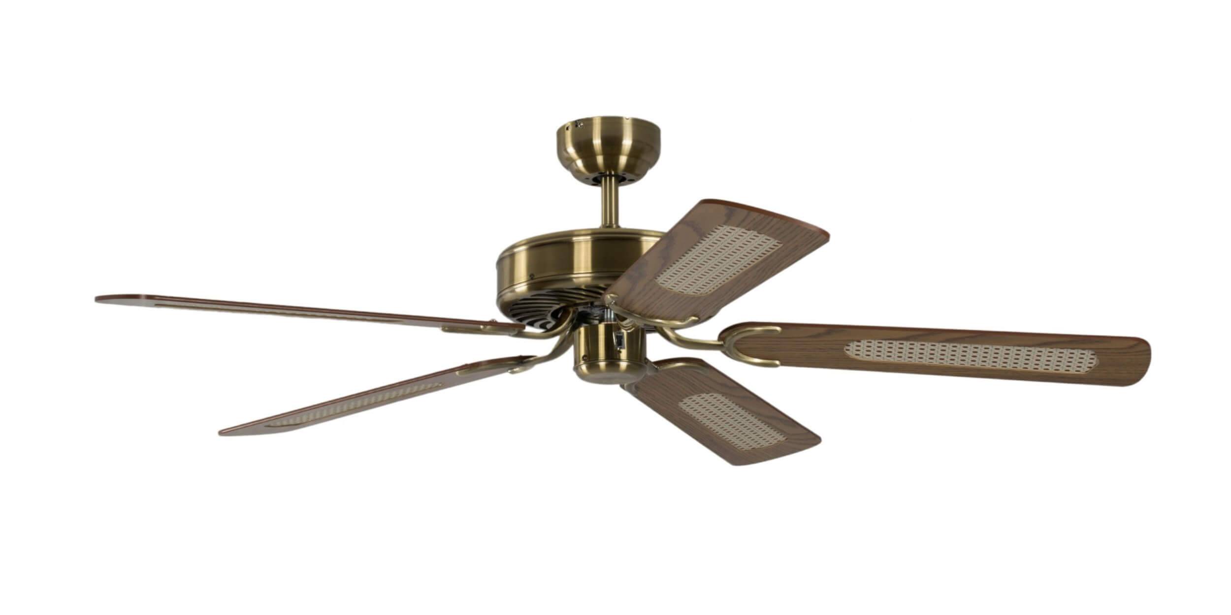 Deckenventilator Potkuri Messing Antik 132 cm