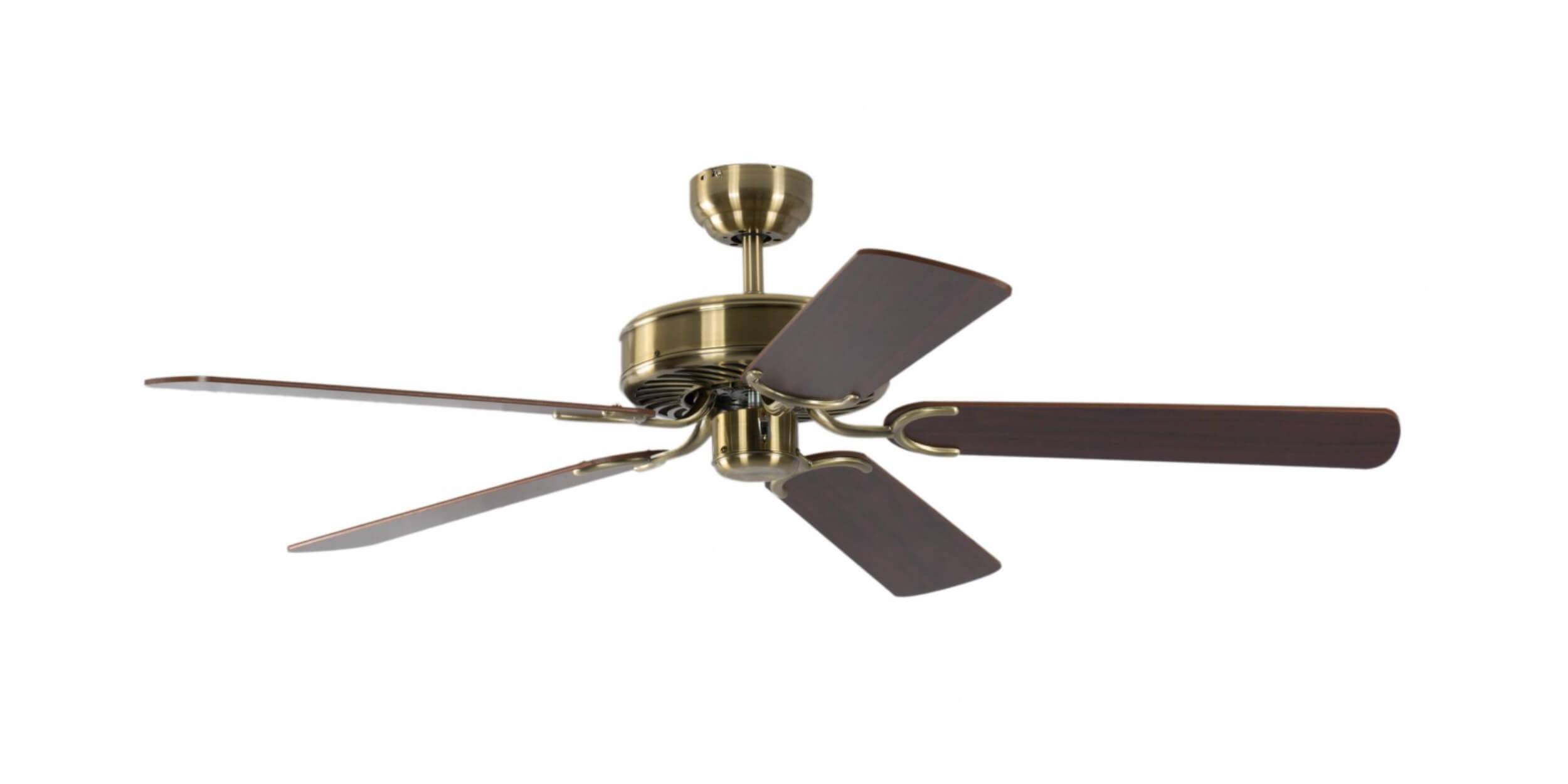 Deckenventilator Potkuri Messing Antik 132 cm
