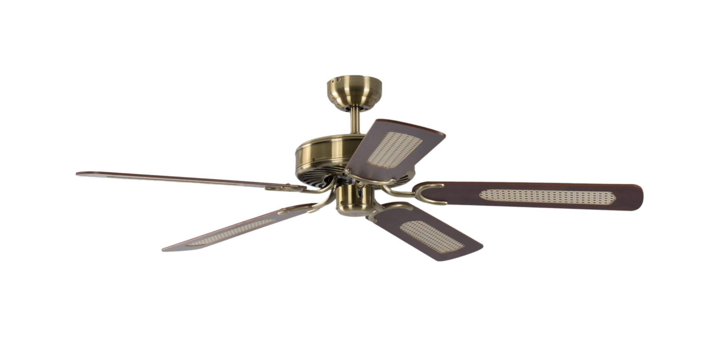 Deckenventilator Potkuri Messing Antik 132 cm