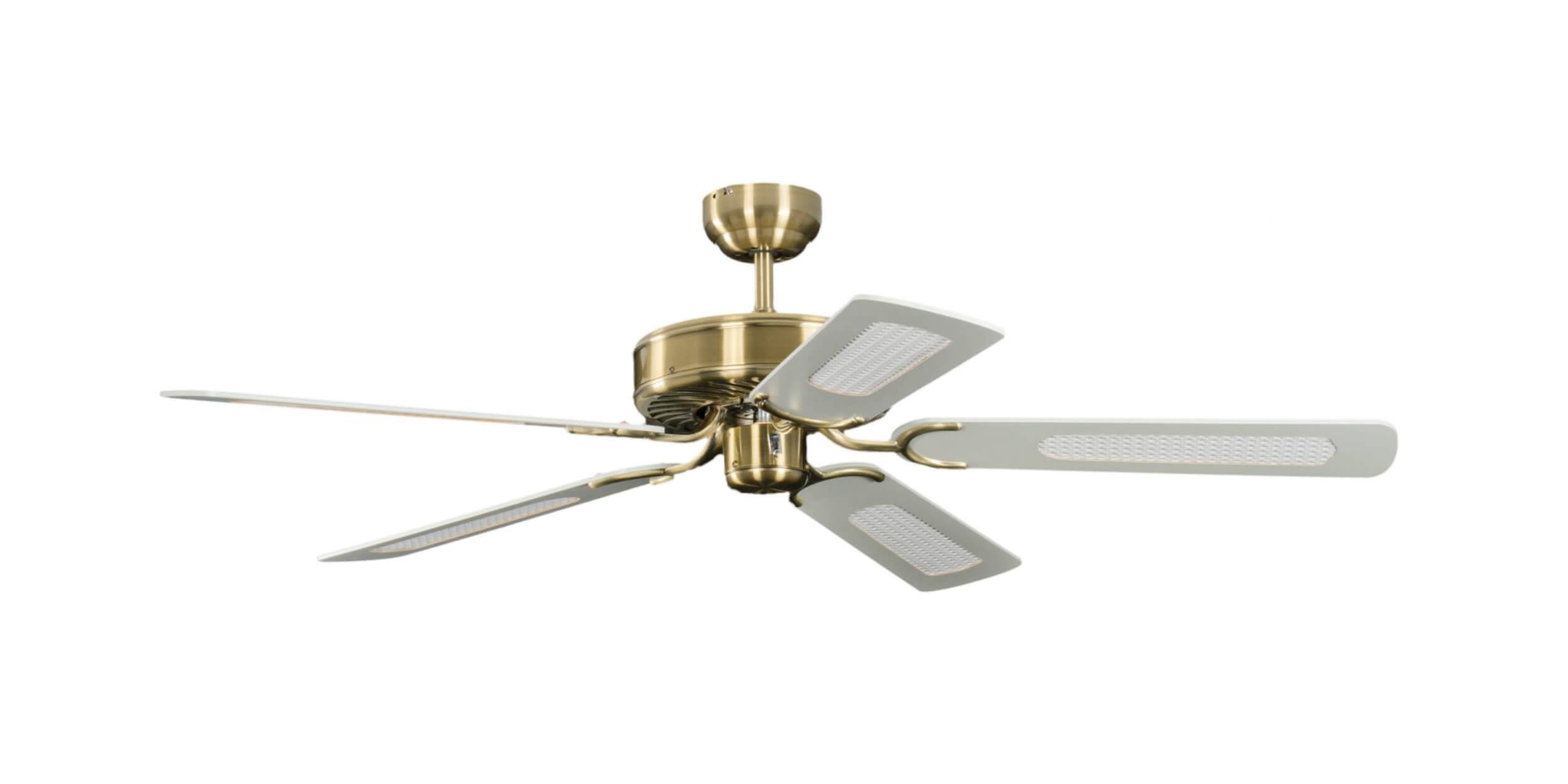 Deckenventilator Potkuri Messing Antik 132 cm