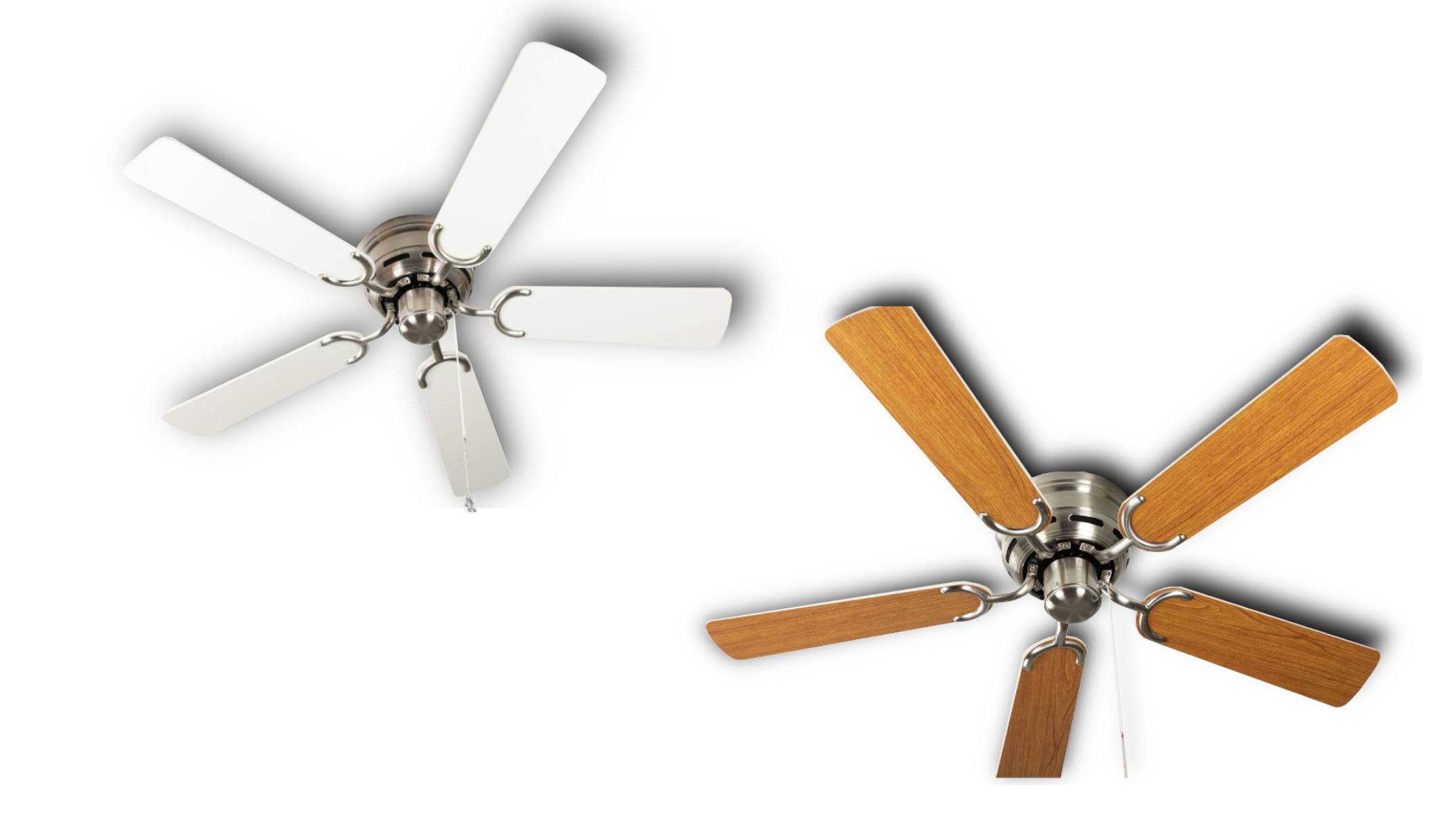 Deckenventilator Kisa Deluxe BN Weiß / Ahorn