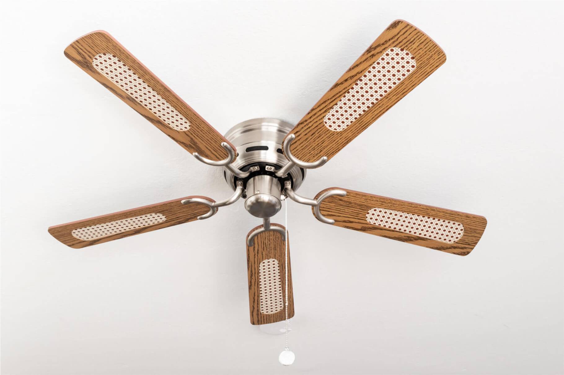 Deckenventilator Kisa Deluxe BN Eiche / Walnuss